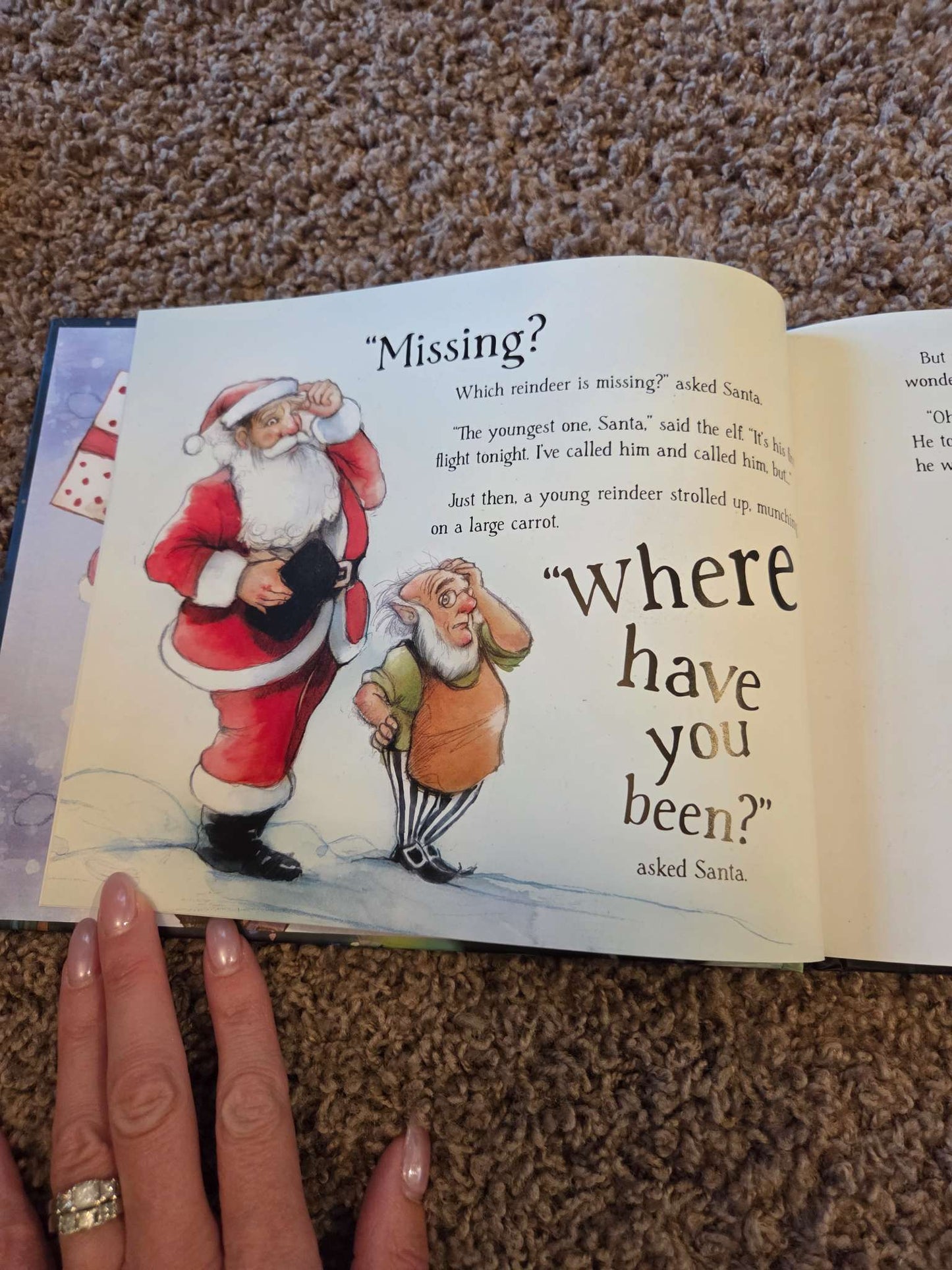 Santa is Coming to amy House - hard cover book