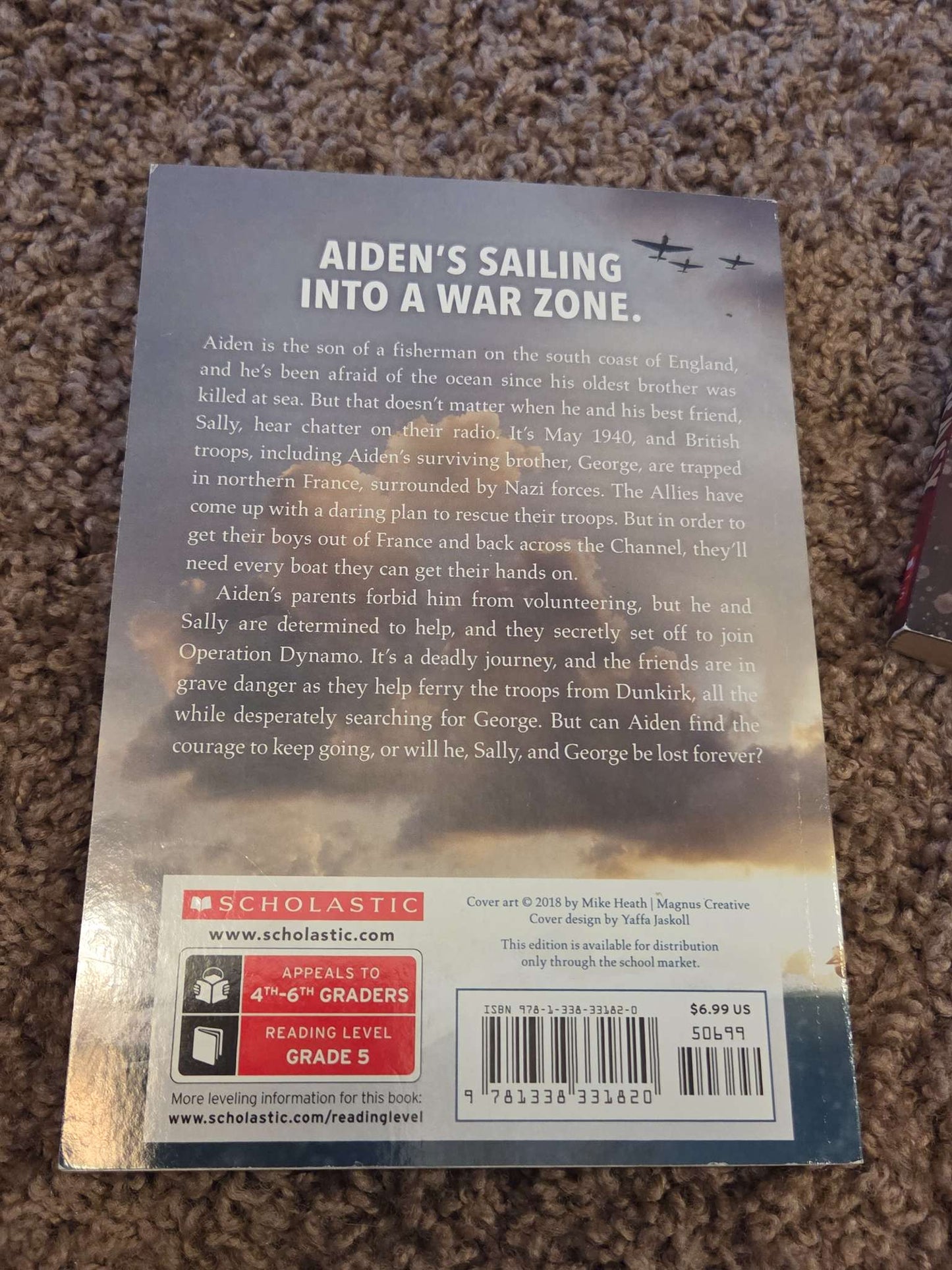 WWII pre-teen novels x 3, grades 4-7