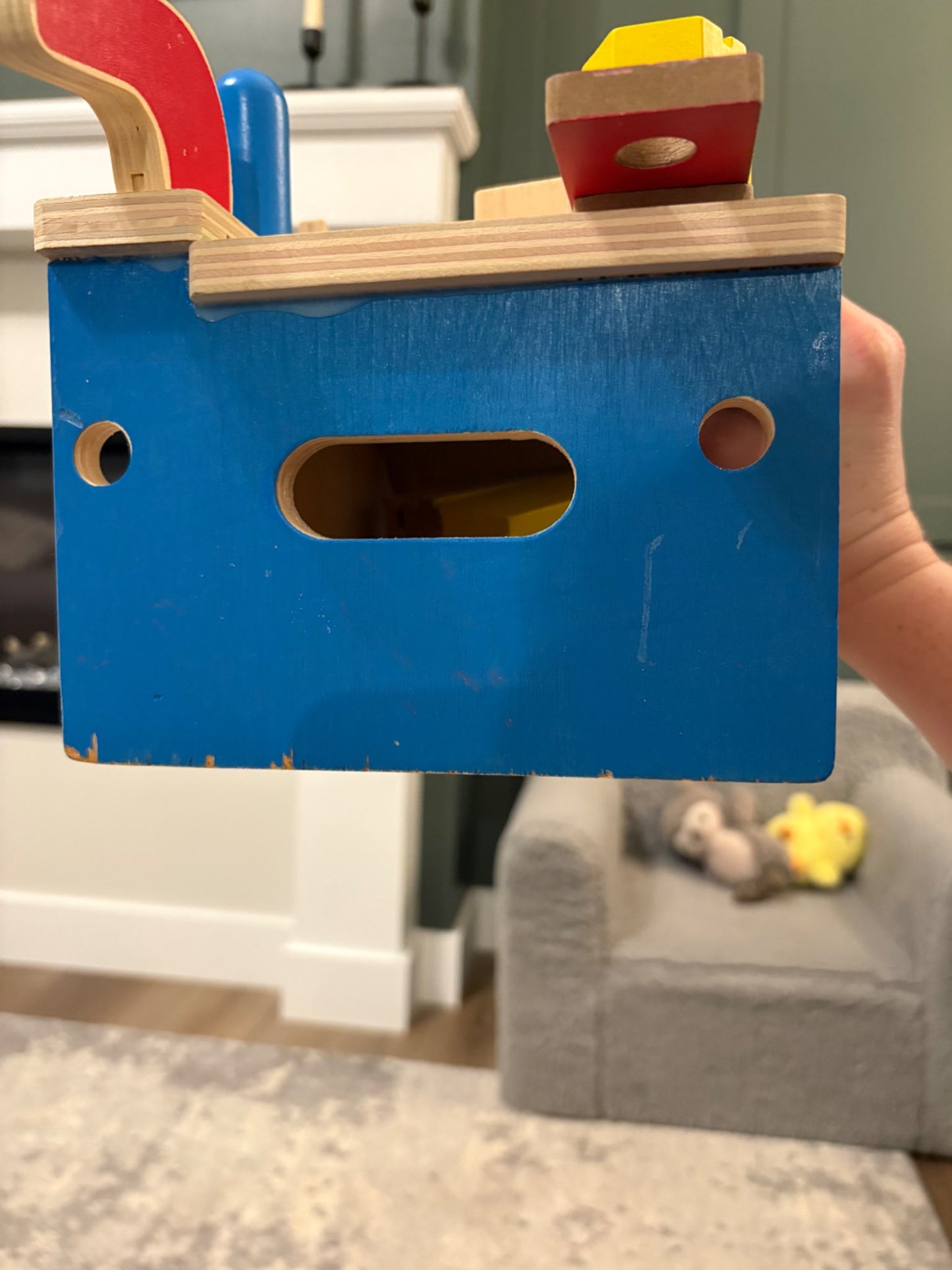 Melissa and Doug hammer and saw tool bench