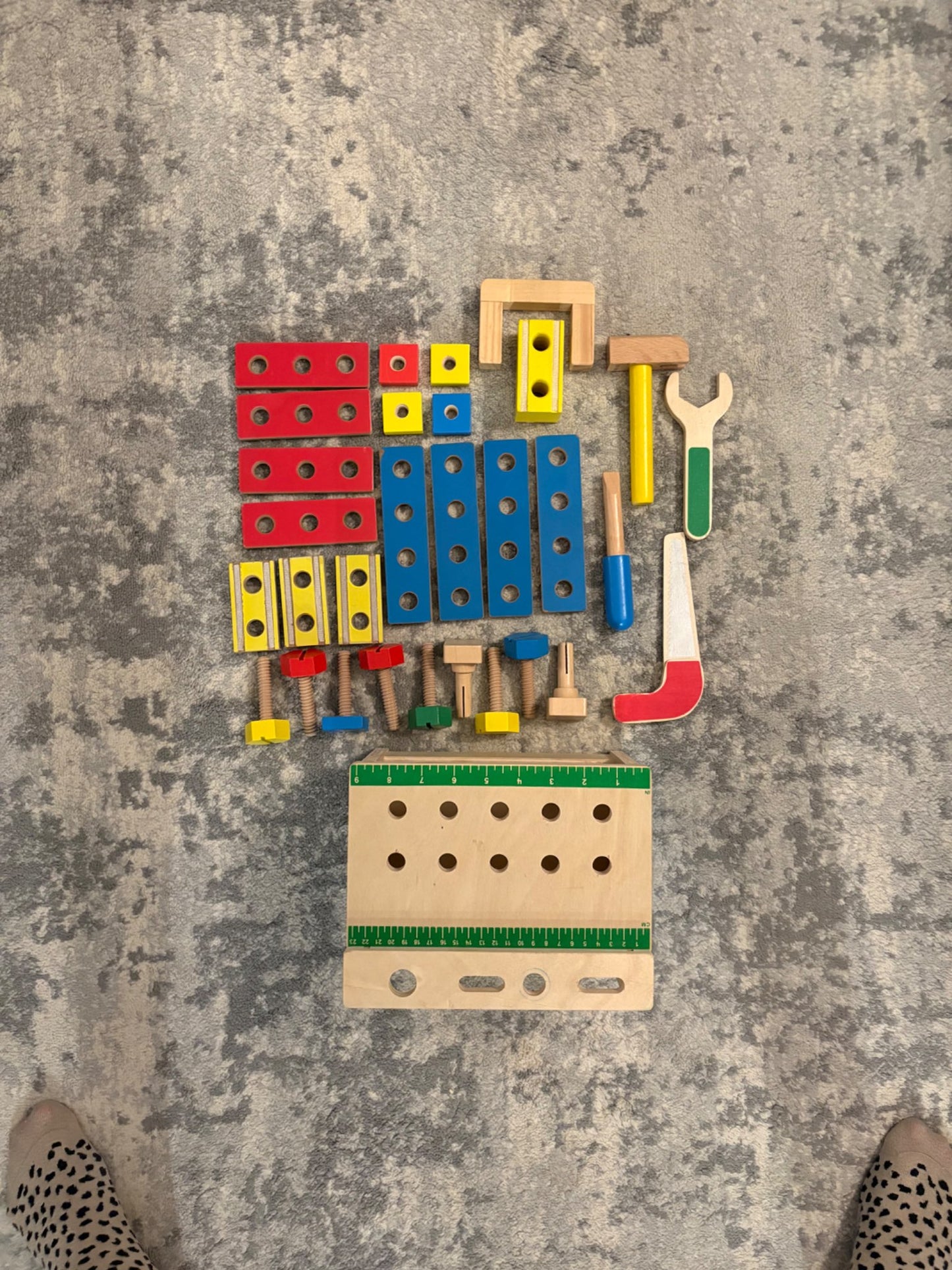 Melissa and Doug hammer and saw tool bench