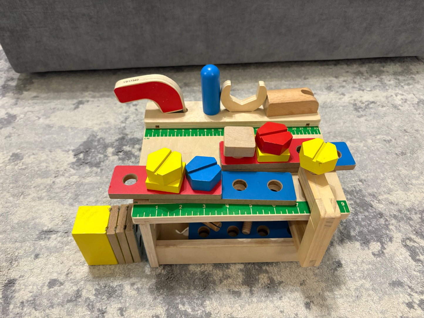 Melissa and Doug hammer and saw tool bench