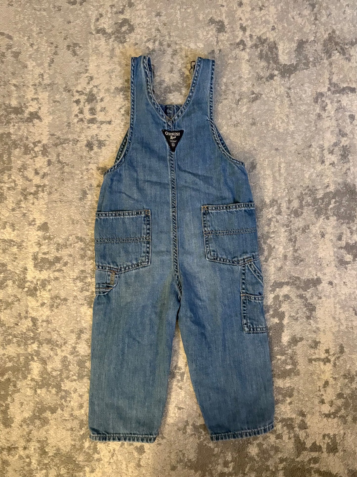 Oshkosh b’gosh 2T denim overalls , Kids 2T