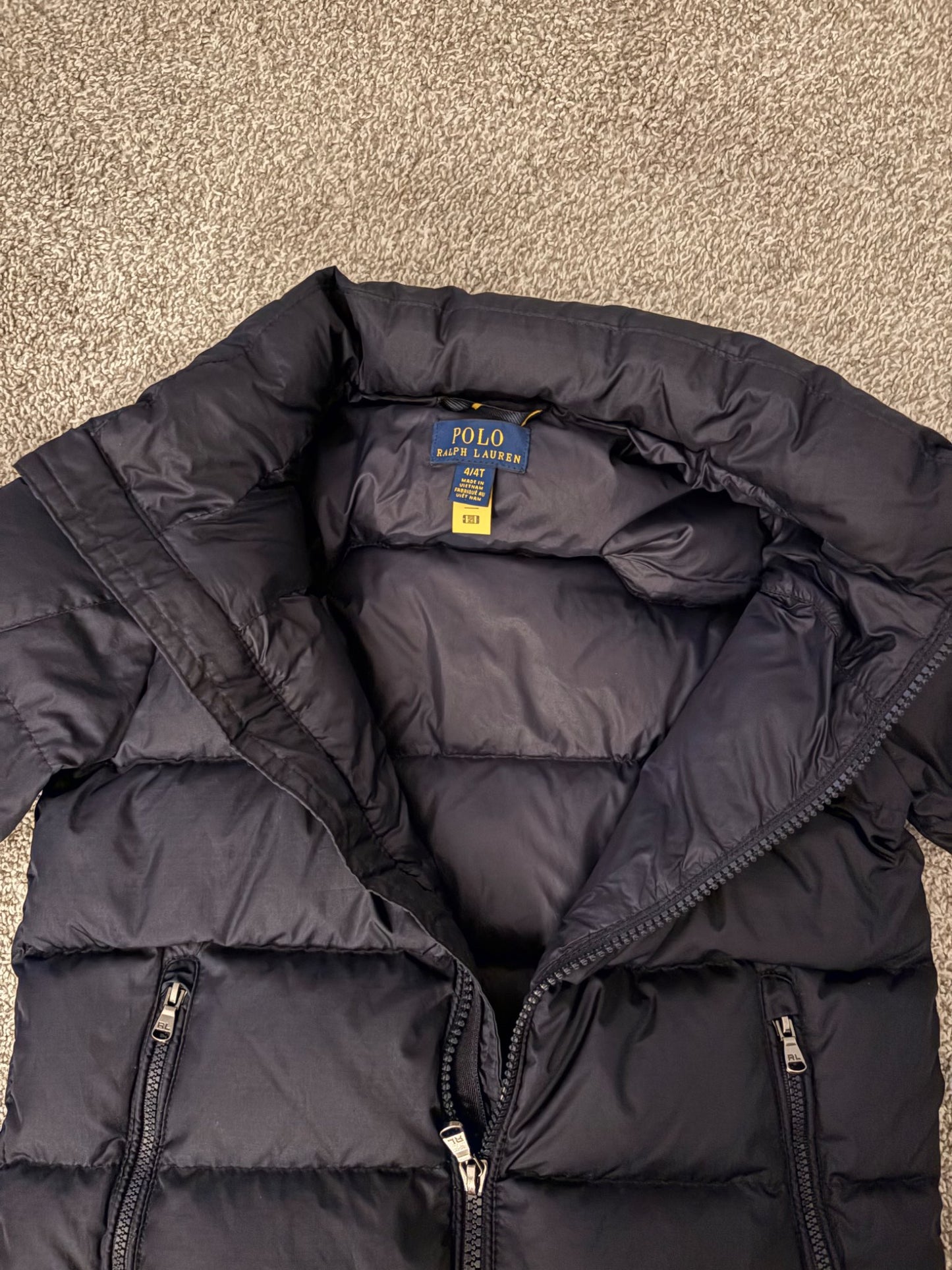 Polo Ralph Lauren Navy puffer coat 4T , Kids 4/4T