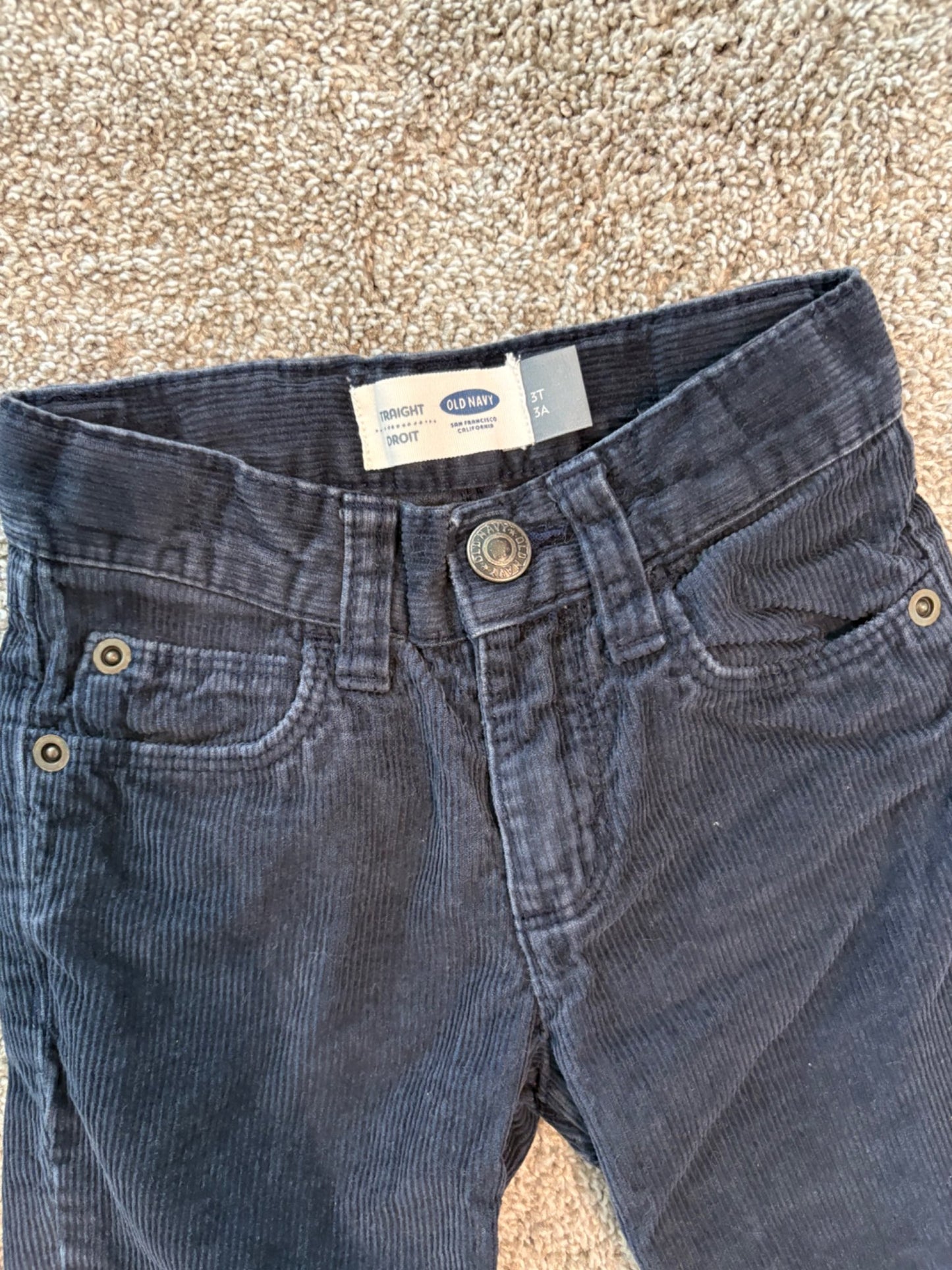 3T Old Navy Set of Pants - chenille type of fabric , Kids 3T