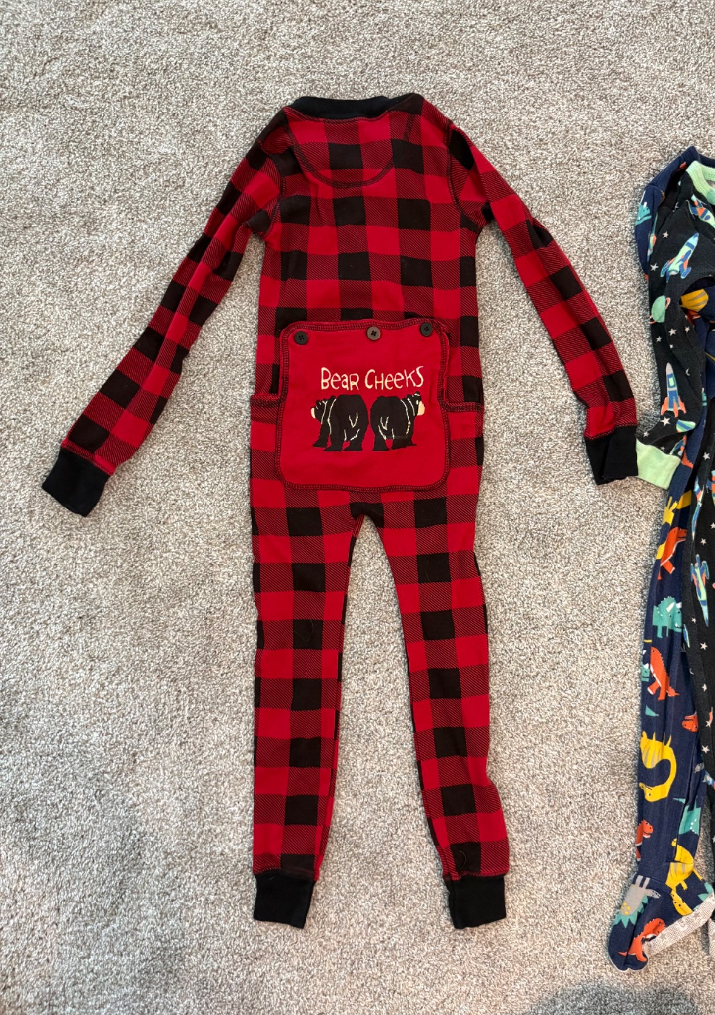 3T Pajama Bundle (see the red pajama's bear cheeks butt-flap!) Lazy One + Carter's Brands , Kids 3T