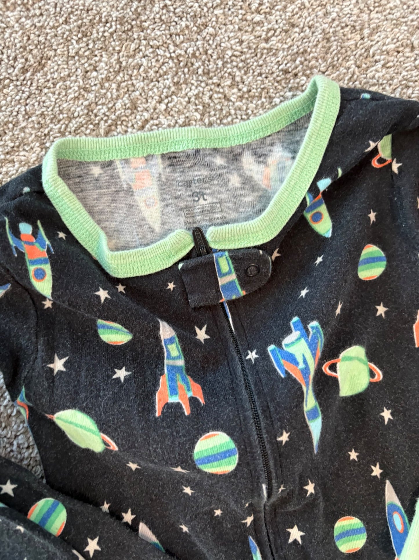 3T Pajama Bundle (see the red pajama's bear cheeks butt-flap!) Lazy One + Carter's Brands , Kids 3T
