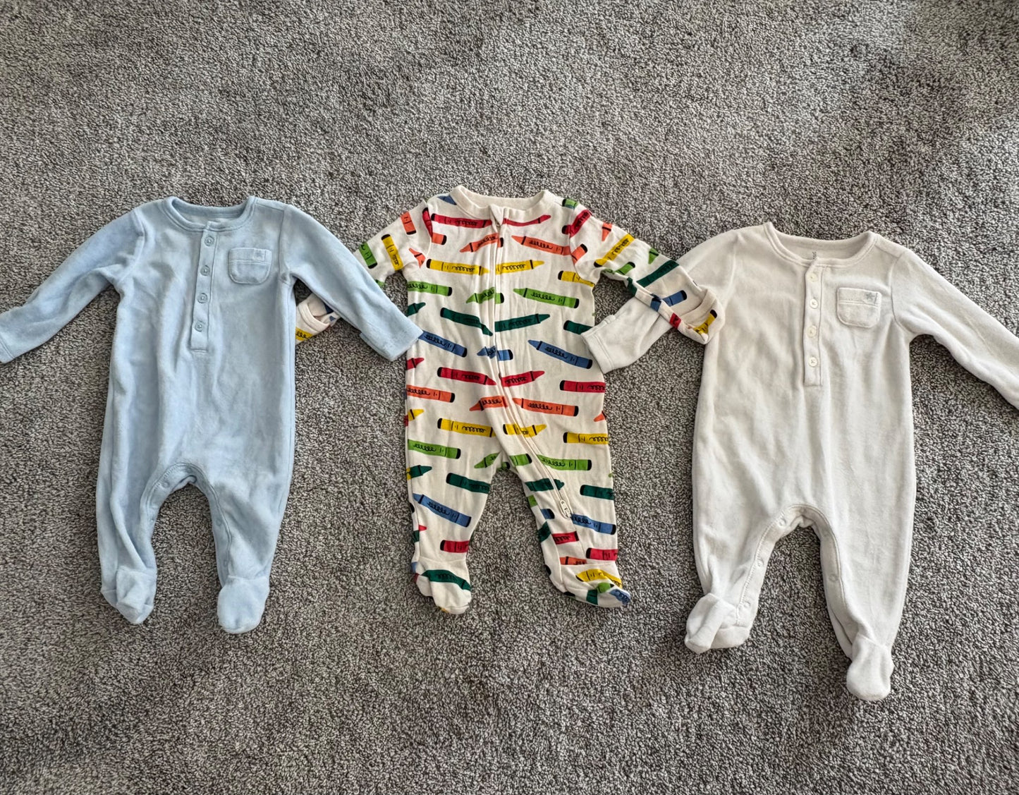 0-3 Month Footed Sleeper Bundle - Perfect condition!, Kids 3 Month (0-3M)
