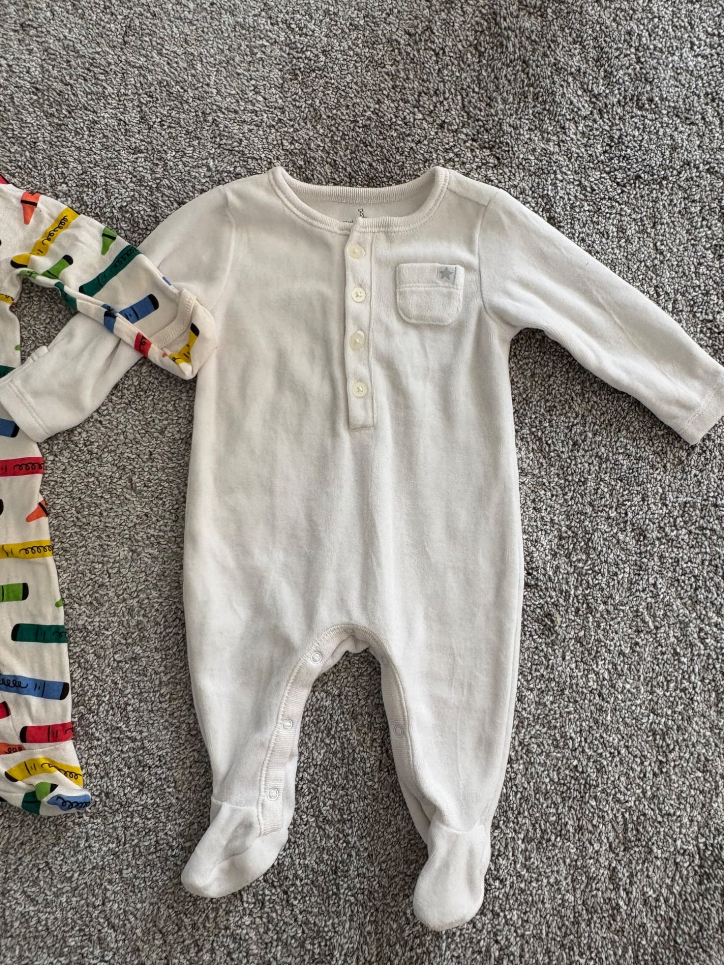 0-3 Month Footed Sleeper Bundle - Perfect condition!, Kids 3 Month (0-3M)