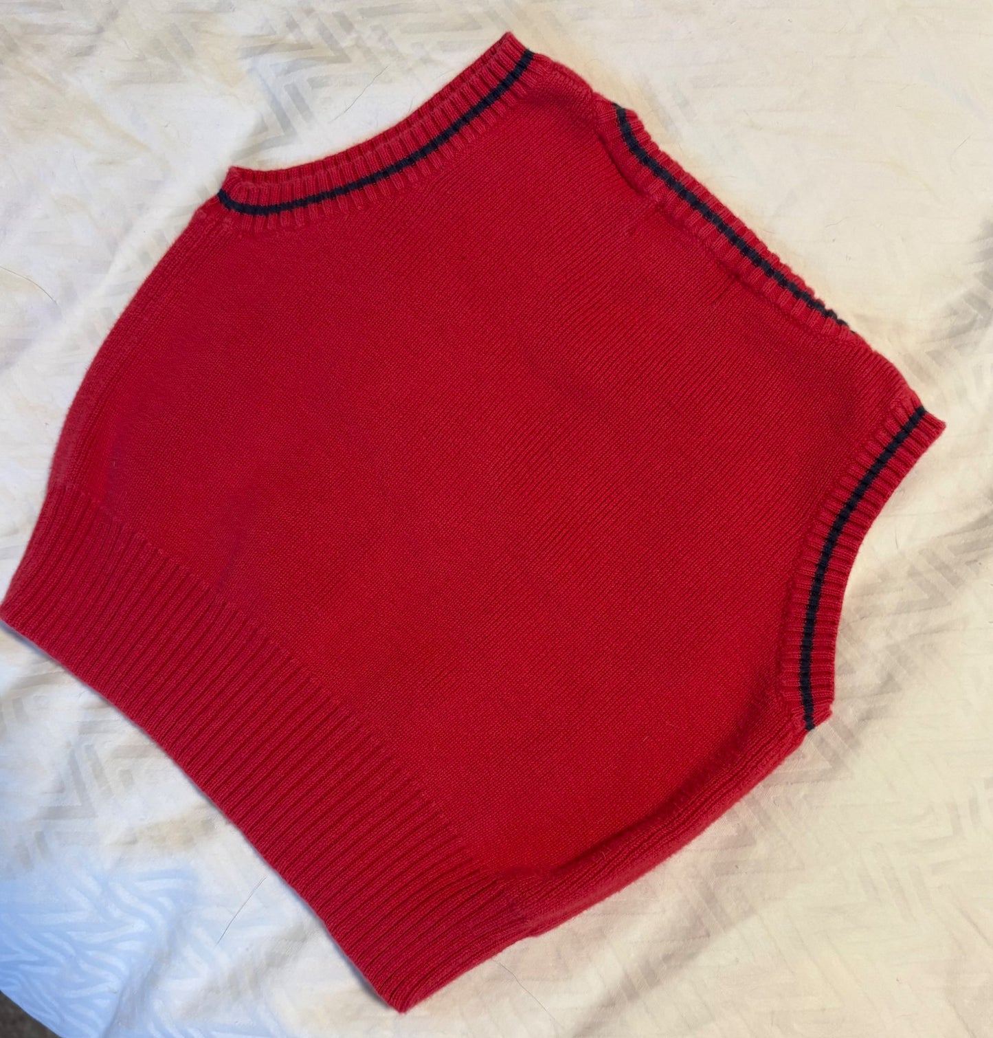 Ralph Lauren Red Sweater Vest 3-12 M , Kids 9 Month (6-9M)