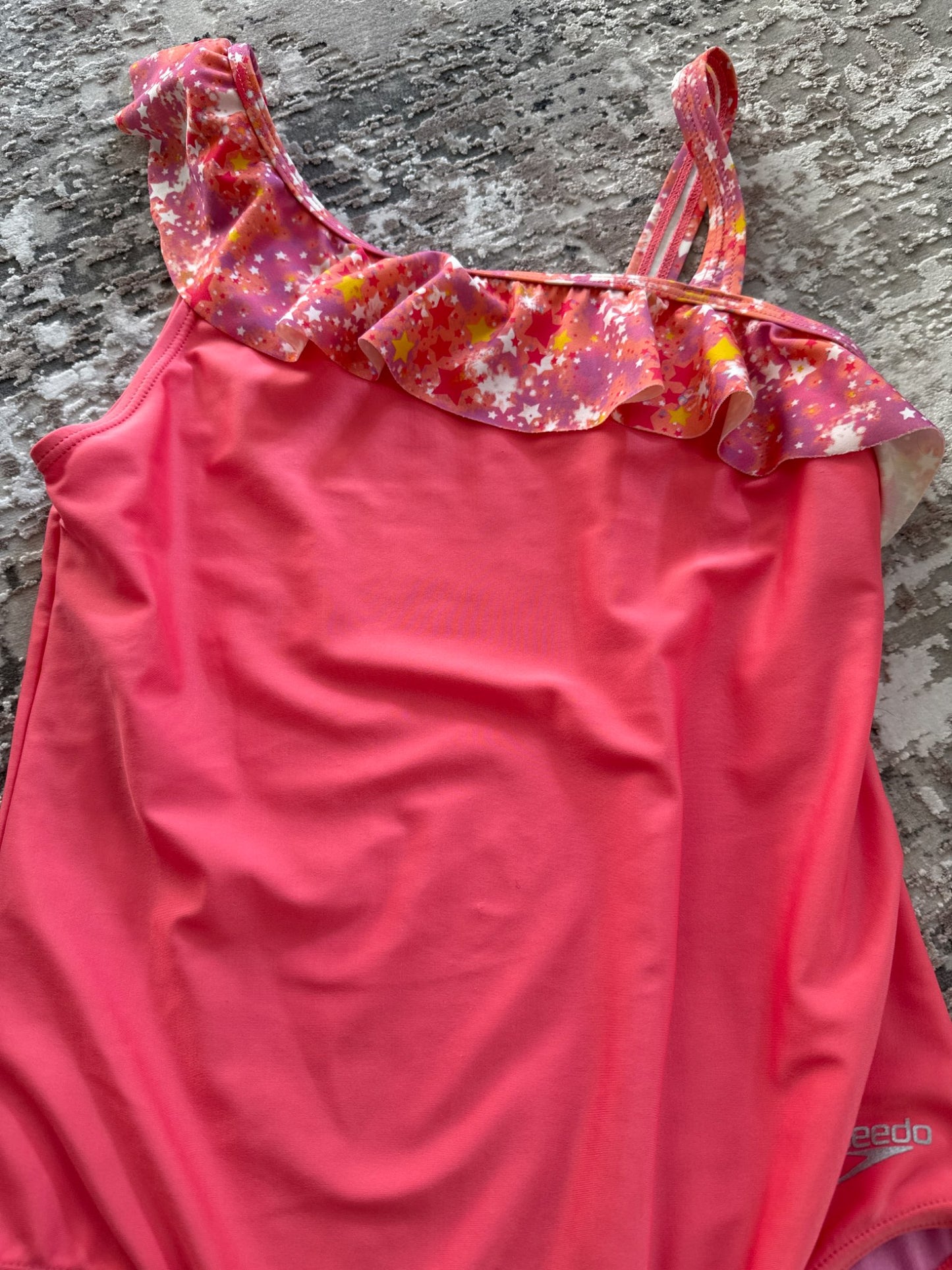Speedo size 16 pink ruffle swimming suit , Kids 16 to 20