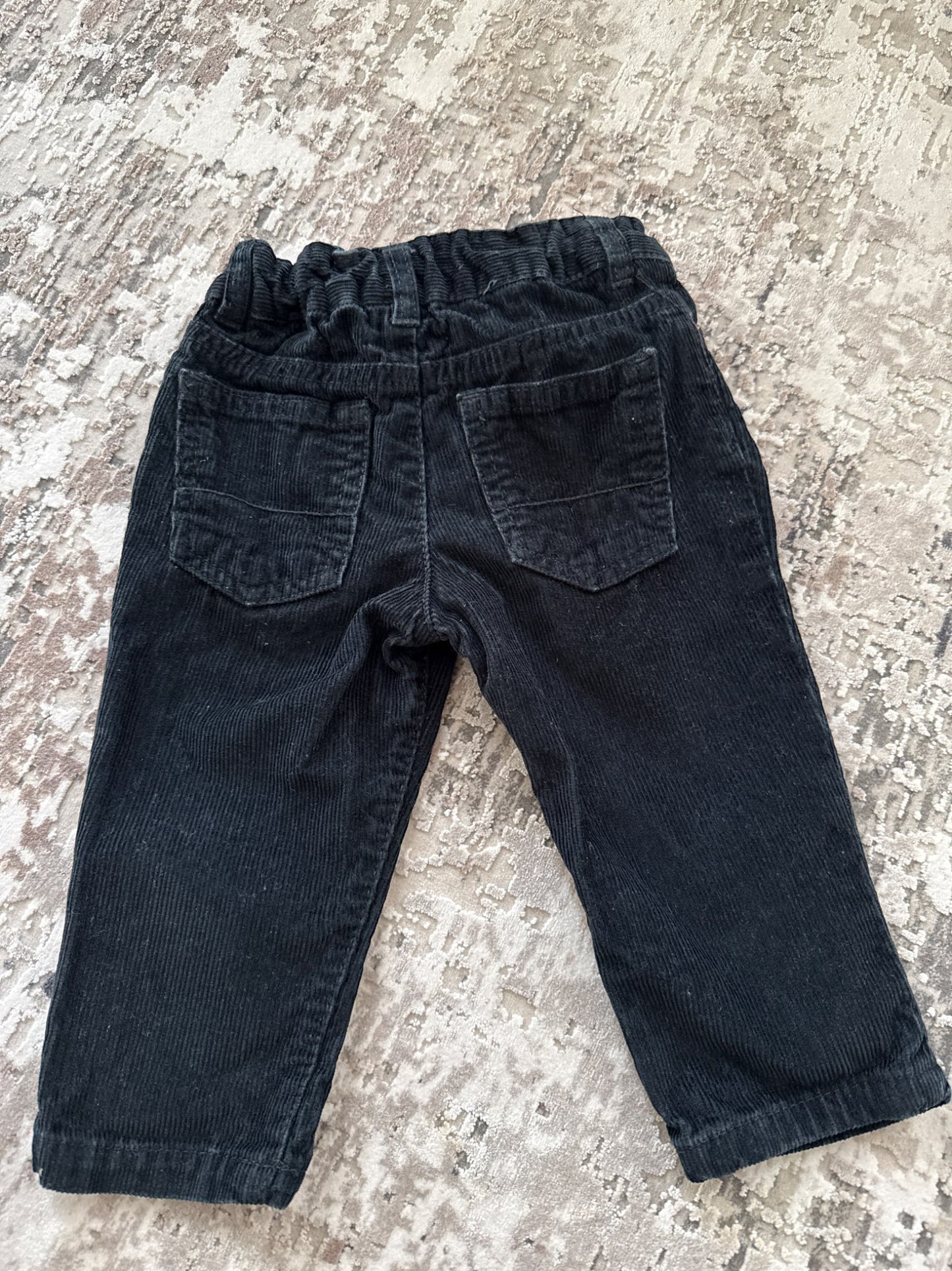 Carter size12m black corduroy pants , Kids 12 Month (9-12M)