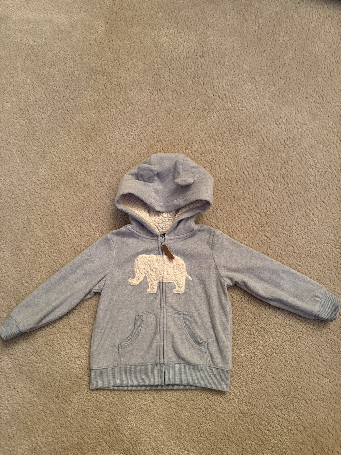 Carter’s size 18 M fleece blue track suit , Kids 18 Month (12-18M)
