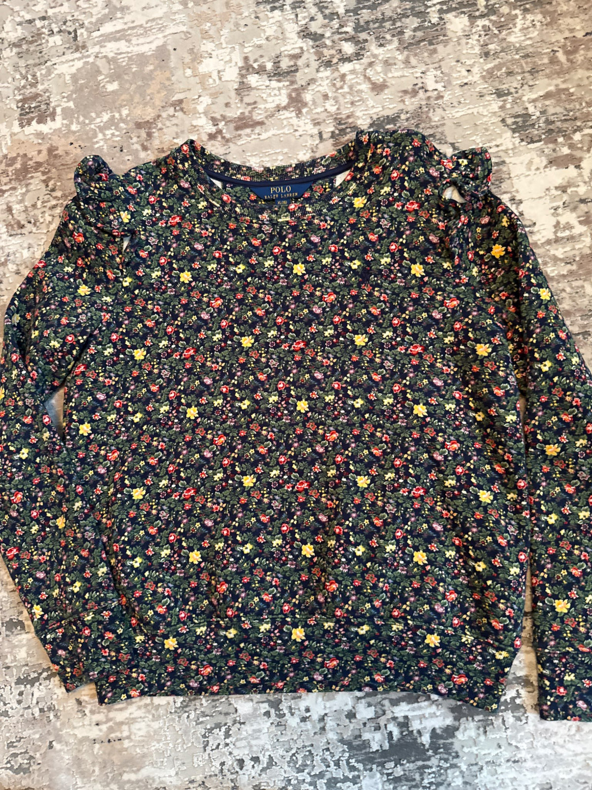 Ralph Lauren size 16 floral sweatshirt, Kids 16