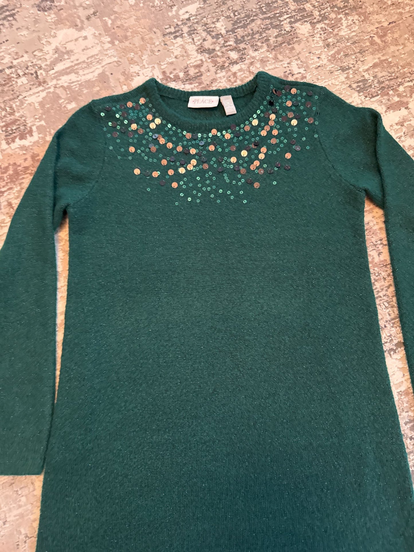 Place size 16 green long sleeve dresssweater, Kids 16