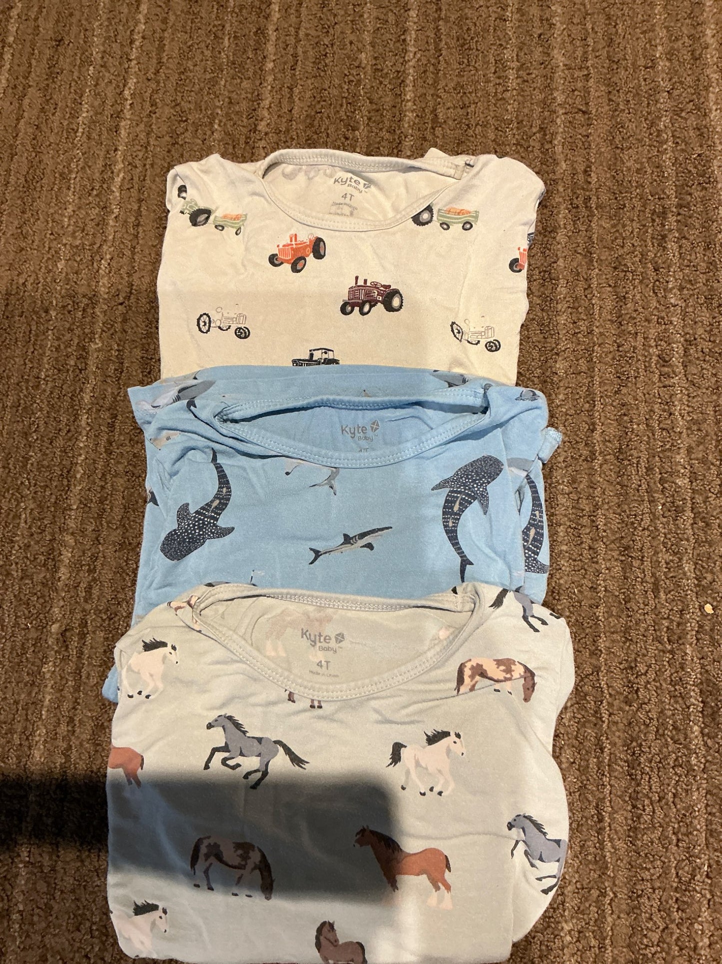 Kyte Bamboo pajamas 4T - set of 3, Kids 4/4T