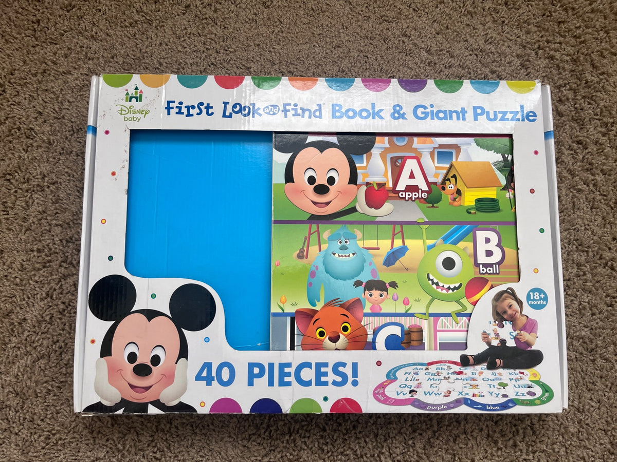 Disney Baby First Look and Find, Book and Puzzle