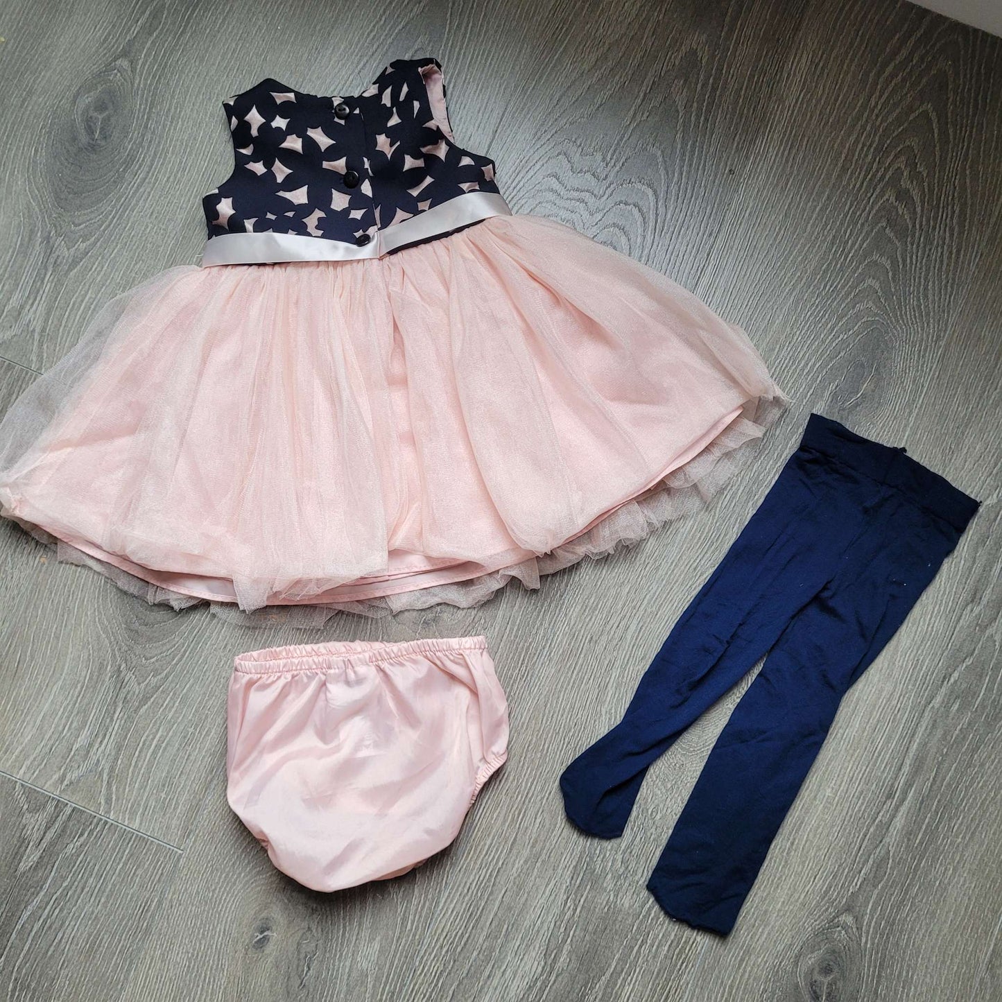 Iris & Ivy Formal Dress - 3 Piece Set, Kids 12 Month (9-12M)