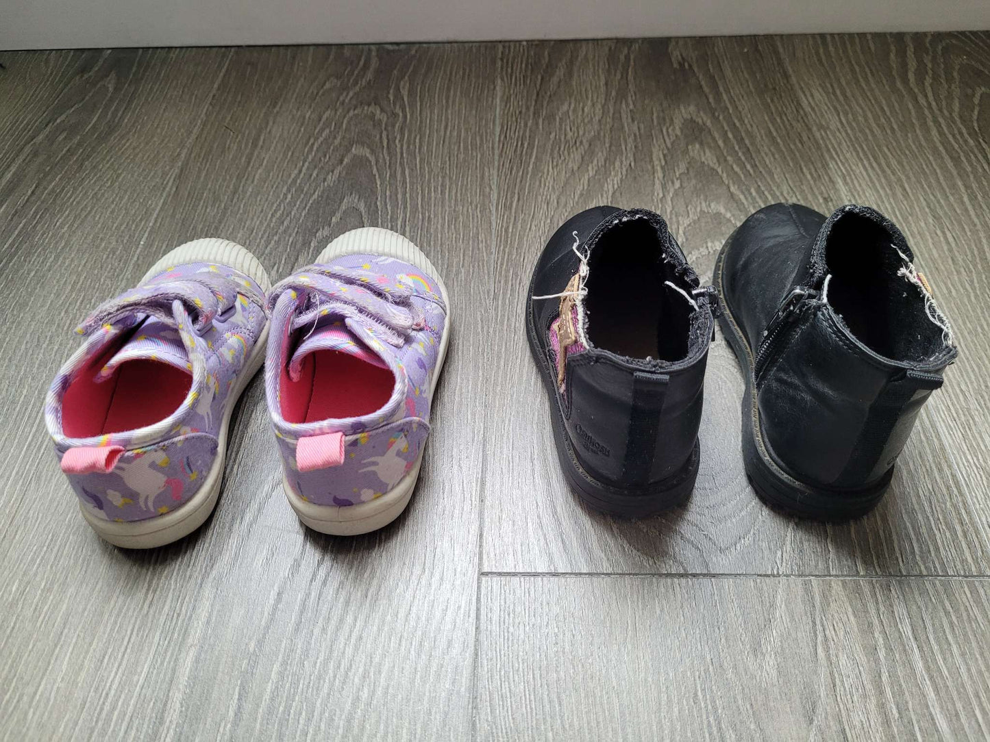 George Purple Shoes & Black Fashion Boots, Shoes 6 (Walkers:12-24 mth)