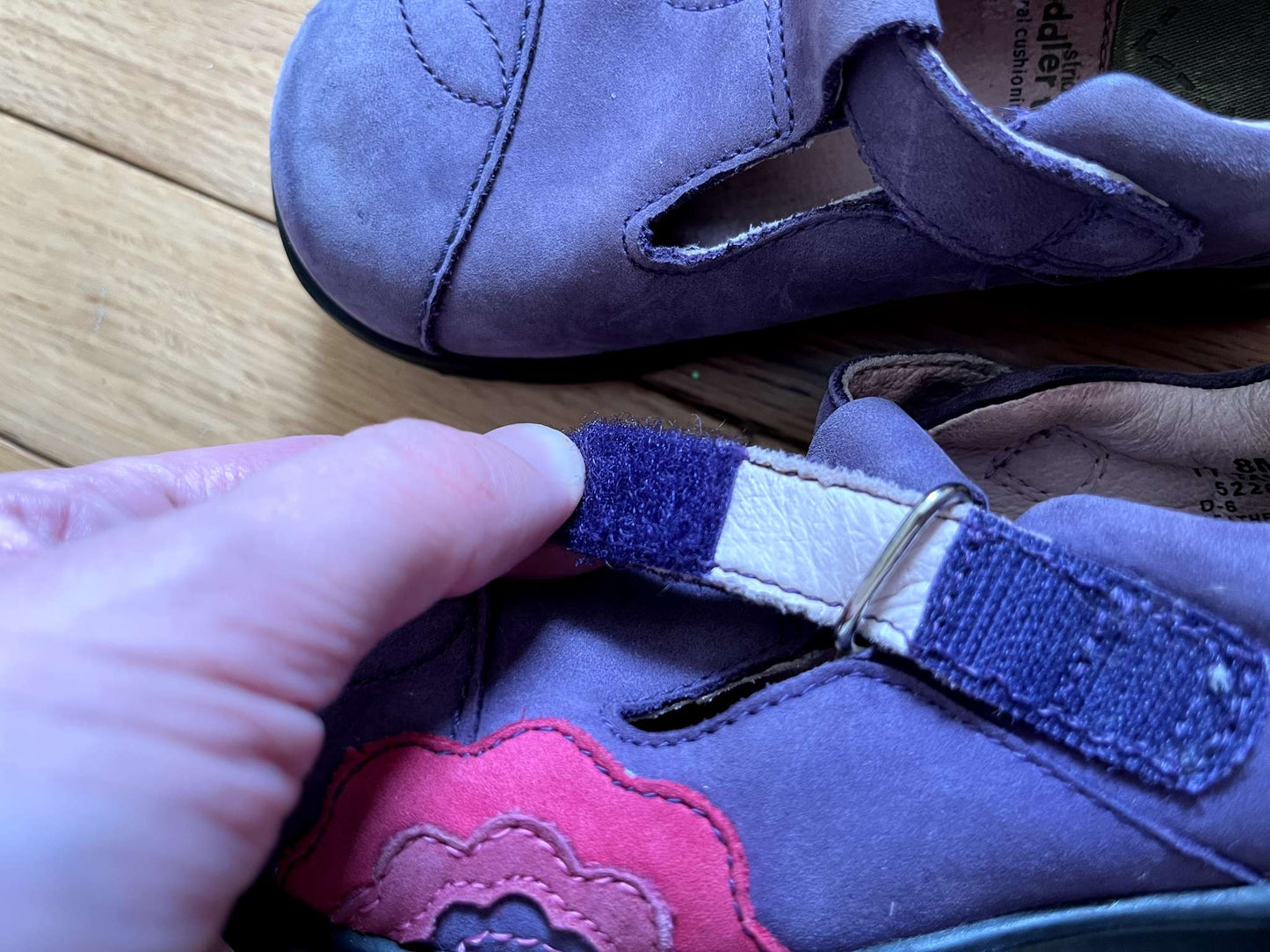 8T Stride Rite Purple Shoes, Shoes 6 (Walkers:12-24 mth)