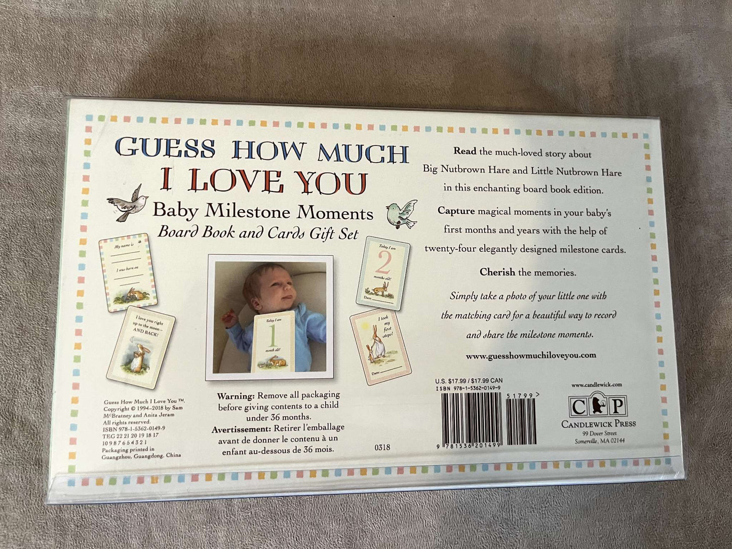 Guess How Much I Love You Book and Milestone Cards. MSRP $26.99