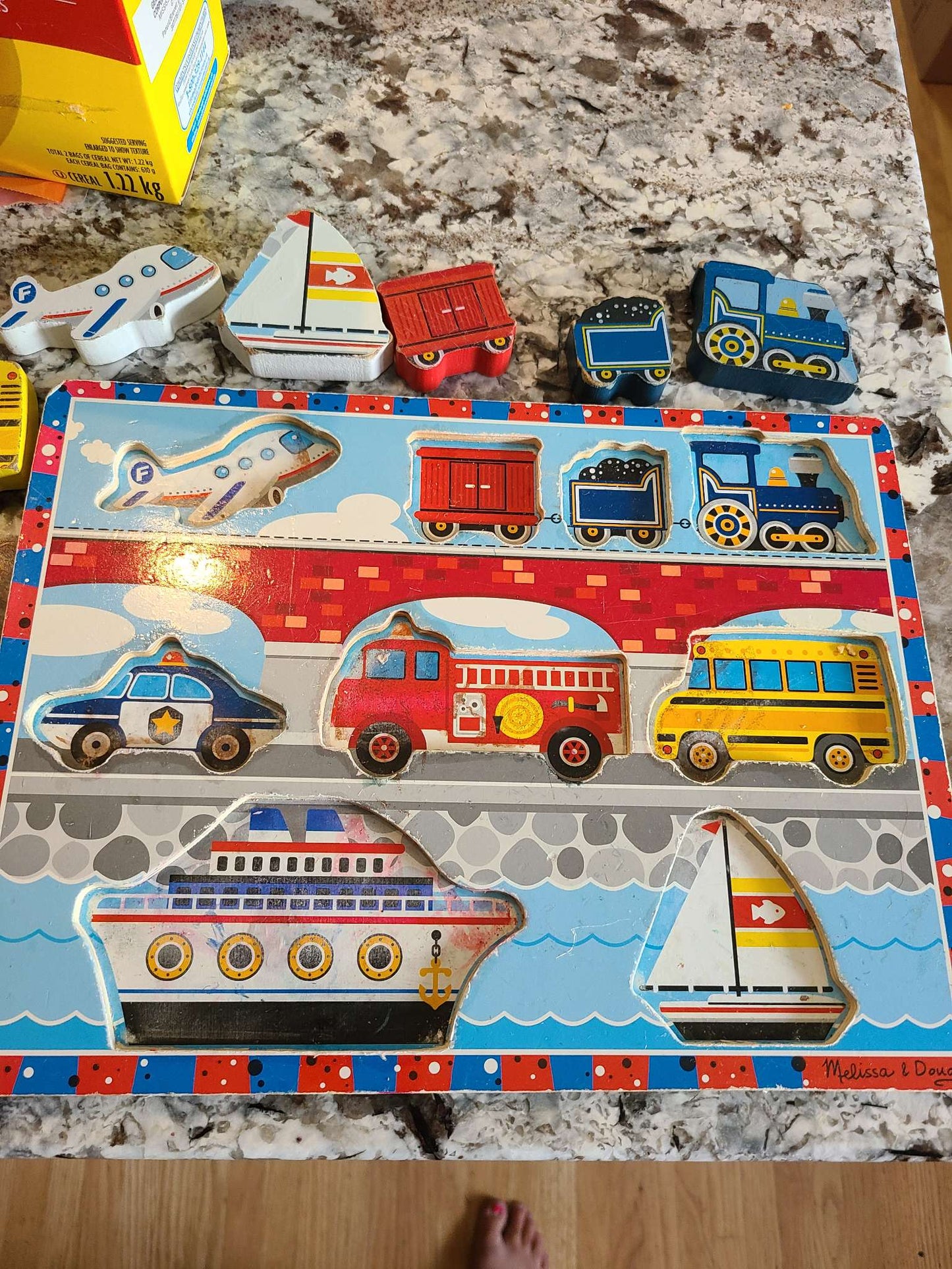 Melissa and doug 9 piece wooden puzzle