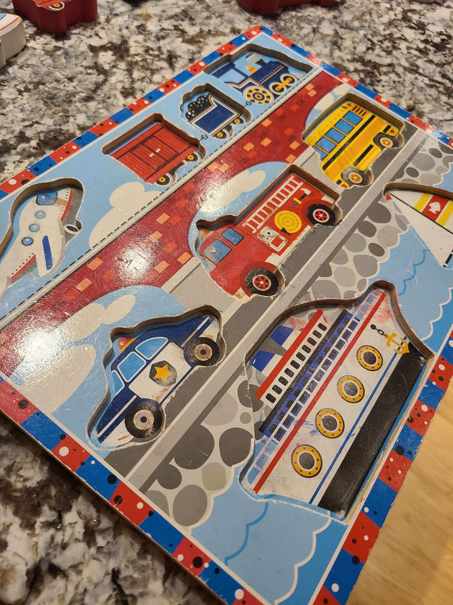 Melissa and doug 9 piece wooden puzzle