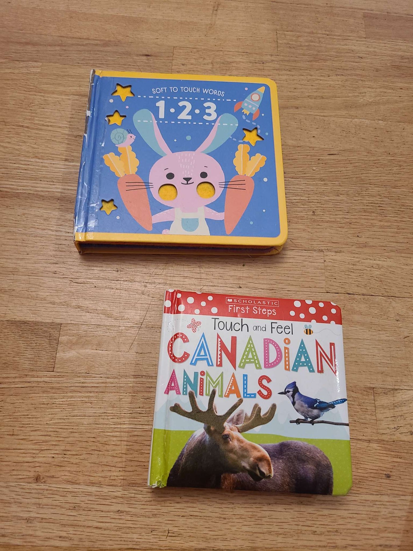 Touch and feel books.. 2 pcs