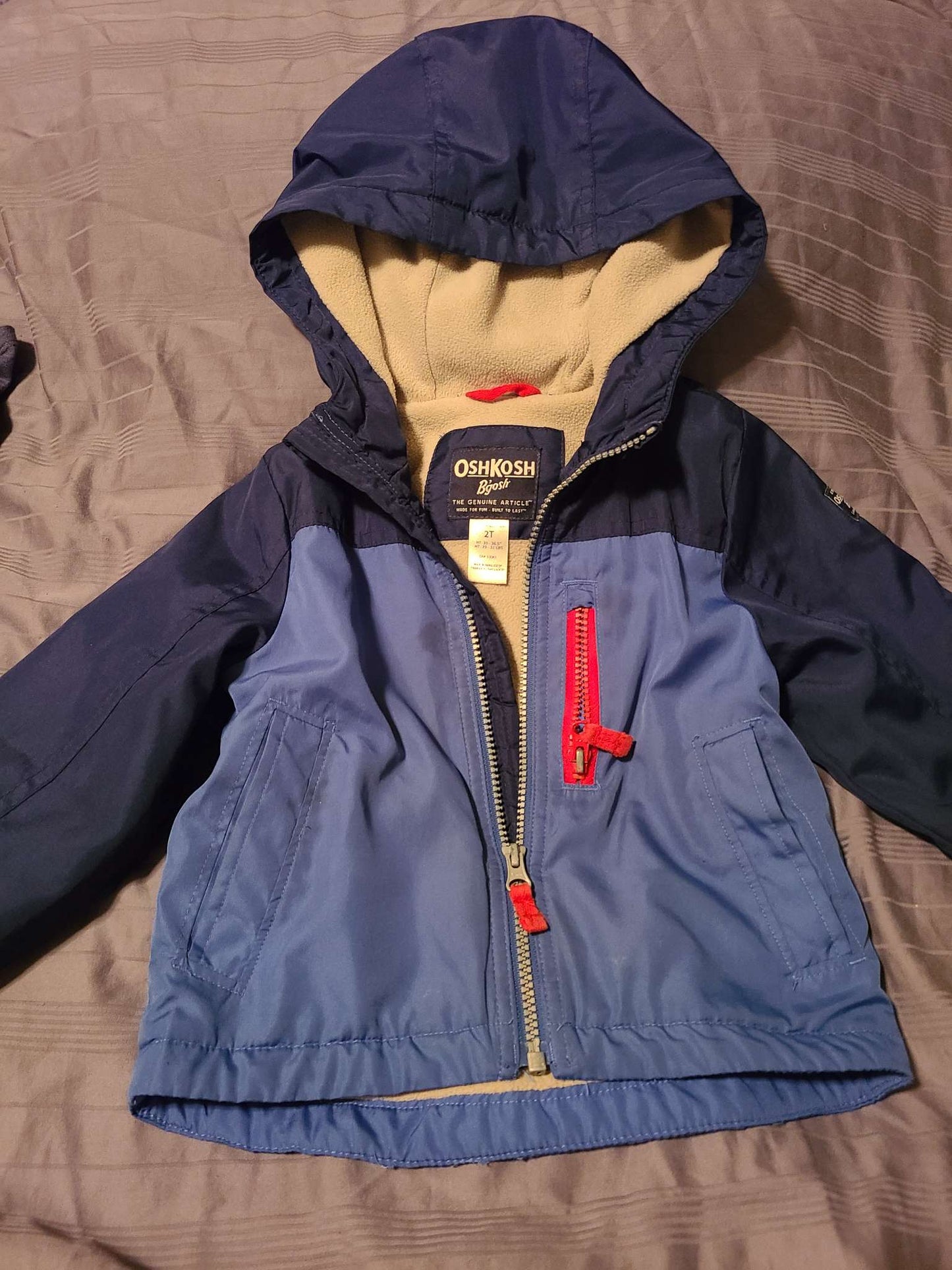 Osh kosh 2T windbreaker with lining, Kids 2T