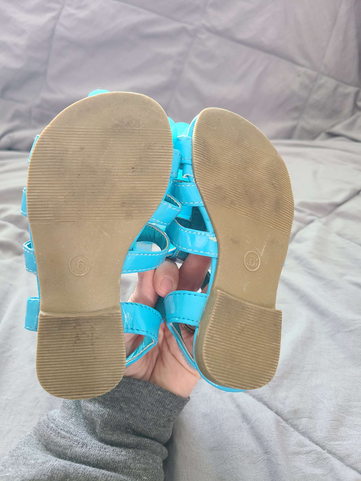 Easy usa size 6 blue sandals , Shoes 6 (Walkers:12-24 mth)