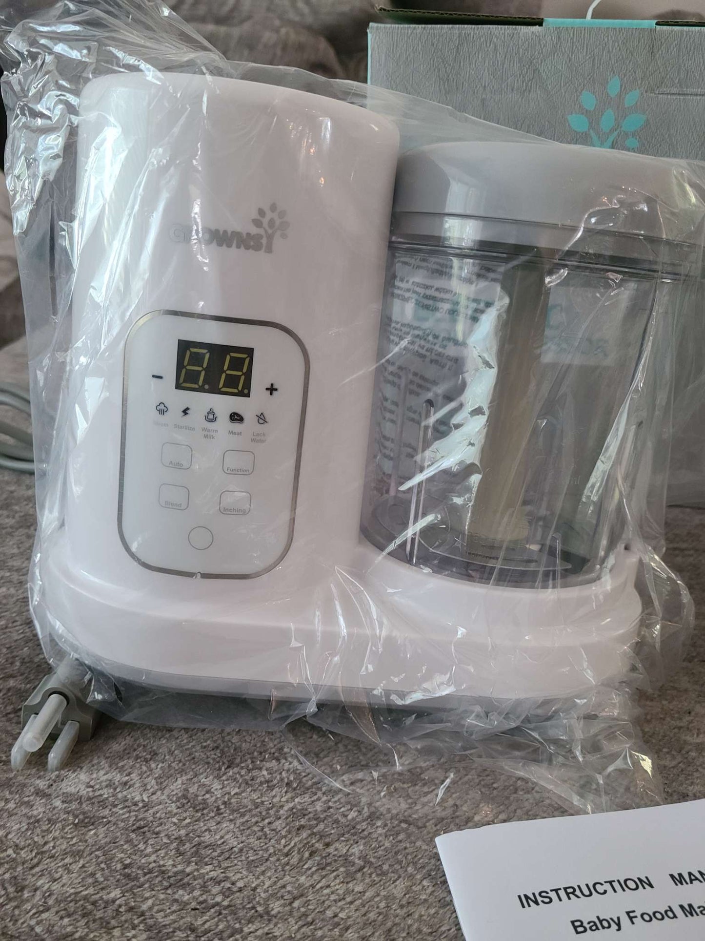 Grownsy electric food processor new in box retail 190