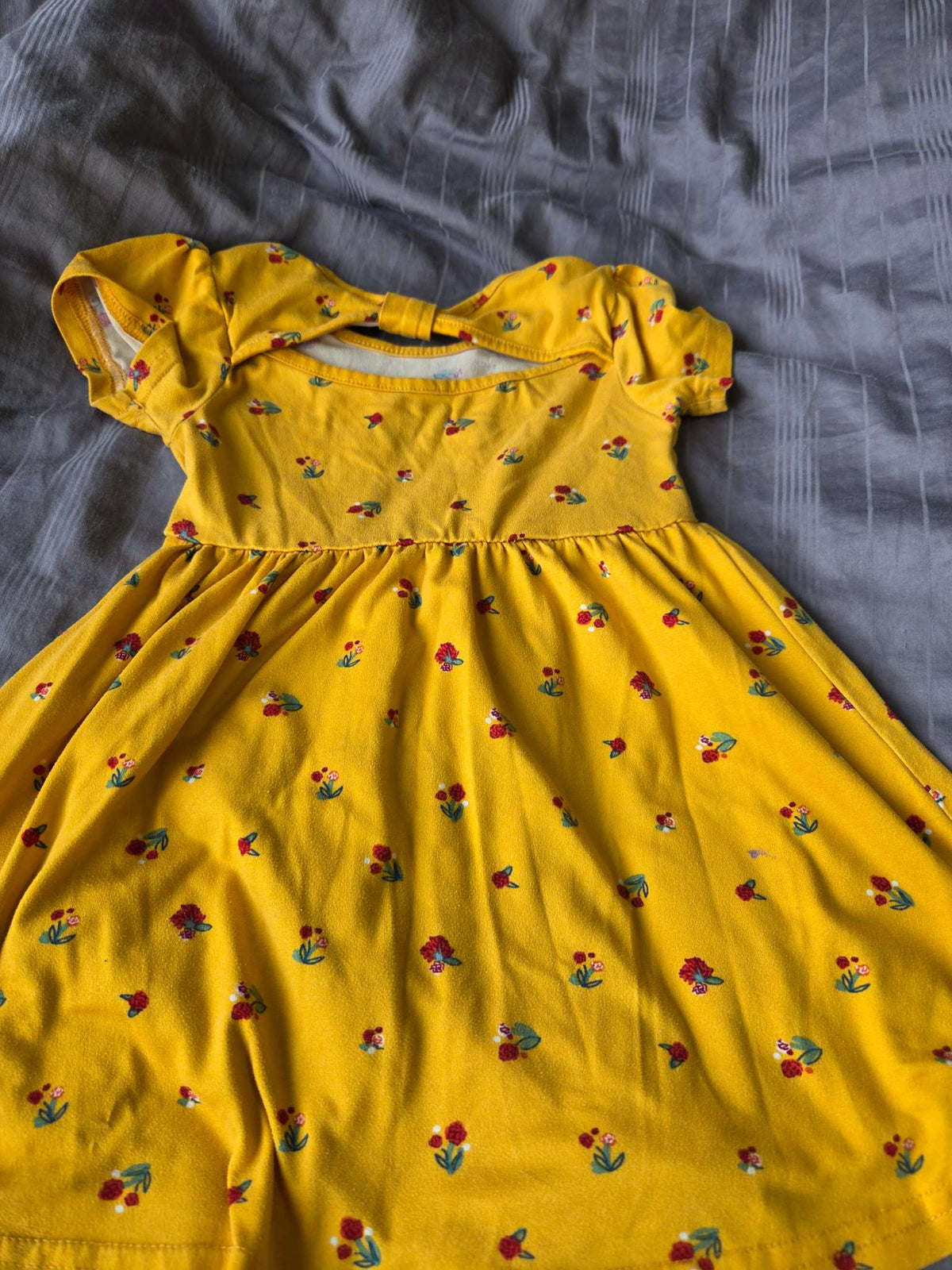 2T yellow dress with flowers, Kids 2T