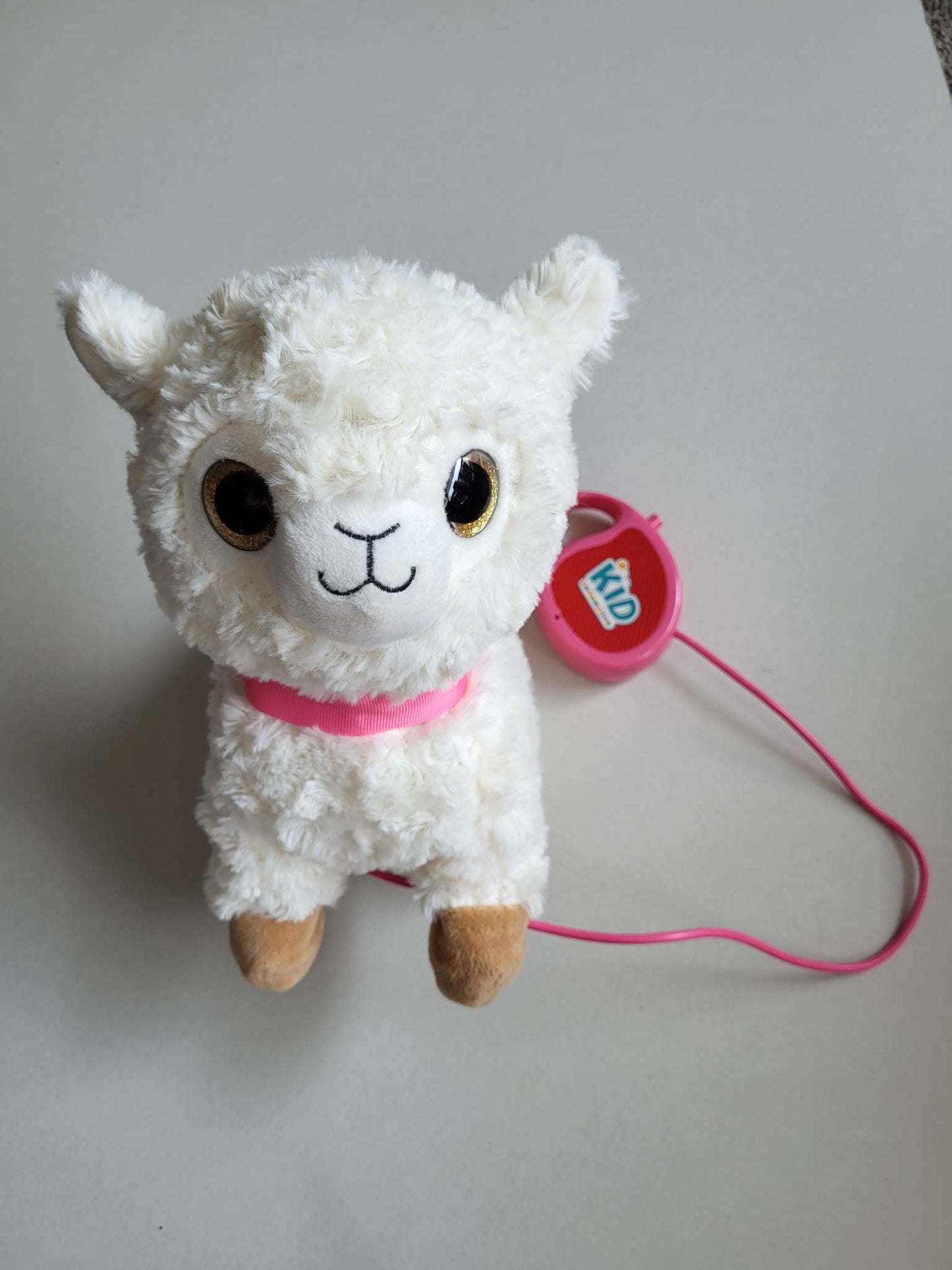 Walking Pet White Llama