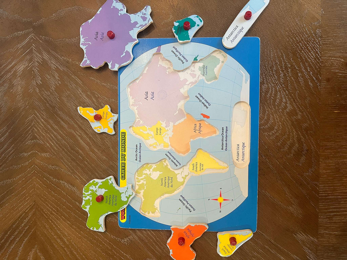 World Map Wooden Puzzle