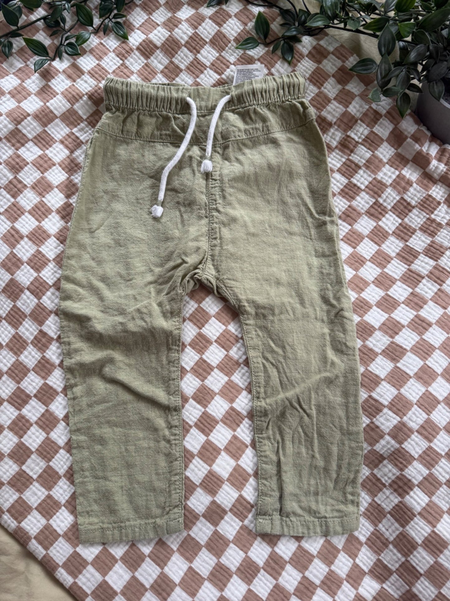 Linen H&M pants, Kids 2T