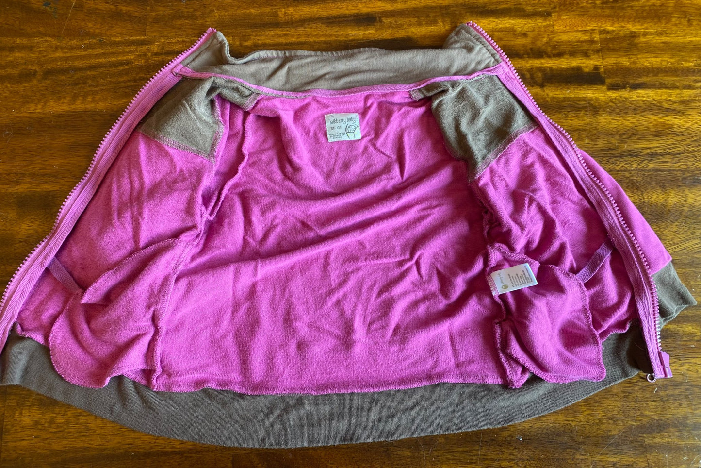 3T-4T silk berry zip up , Kids 4/4T