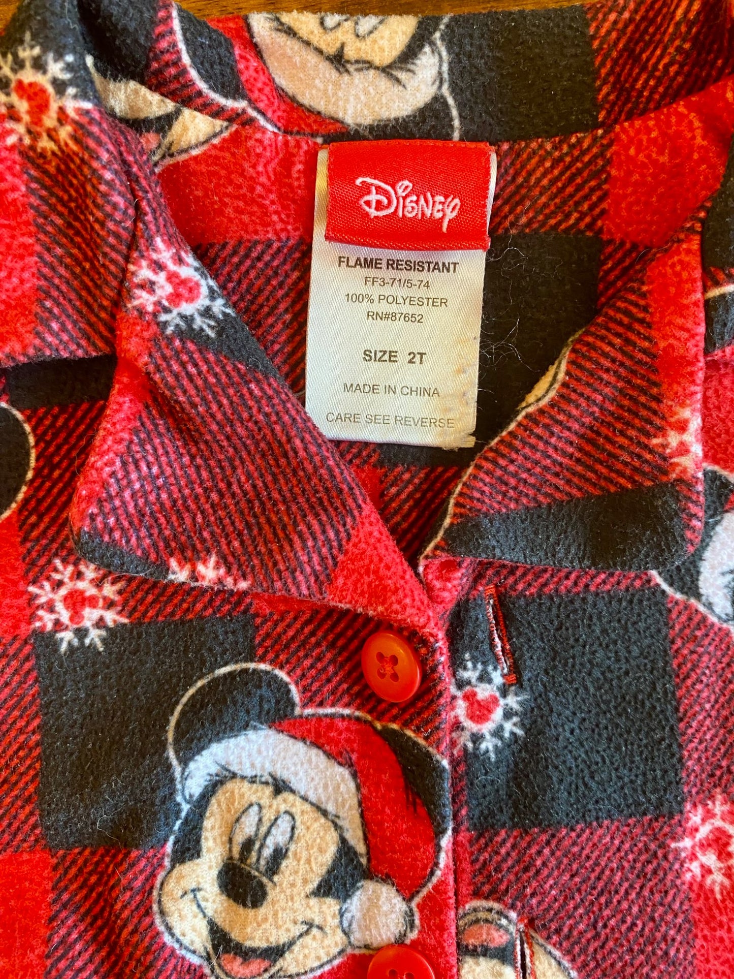 2T Mickey Christmas Santa PJS