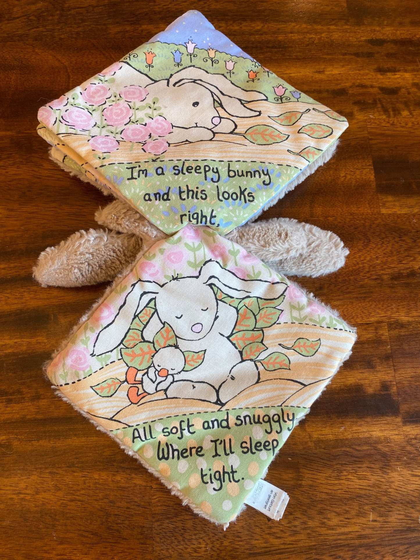 Jellycat Sleepy Bunny Soft Book