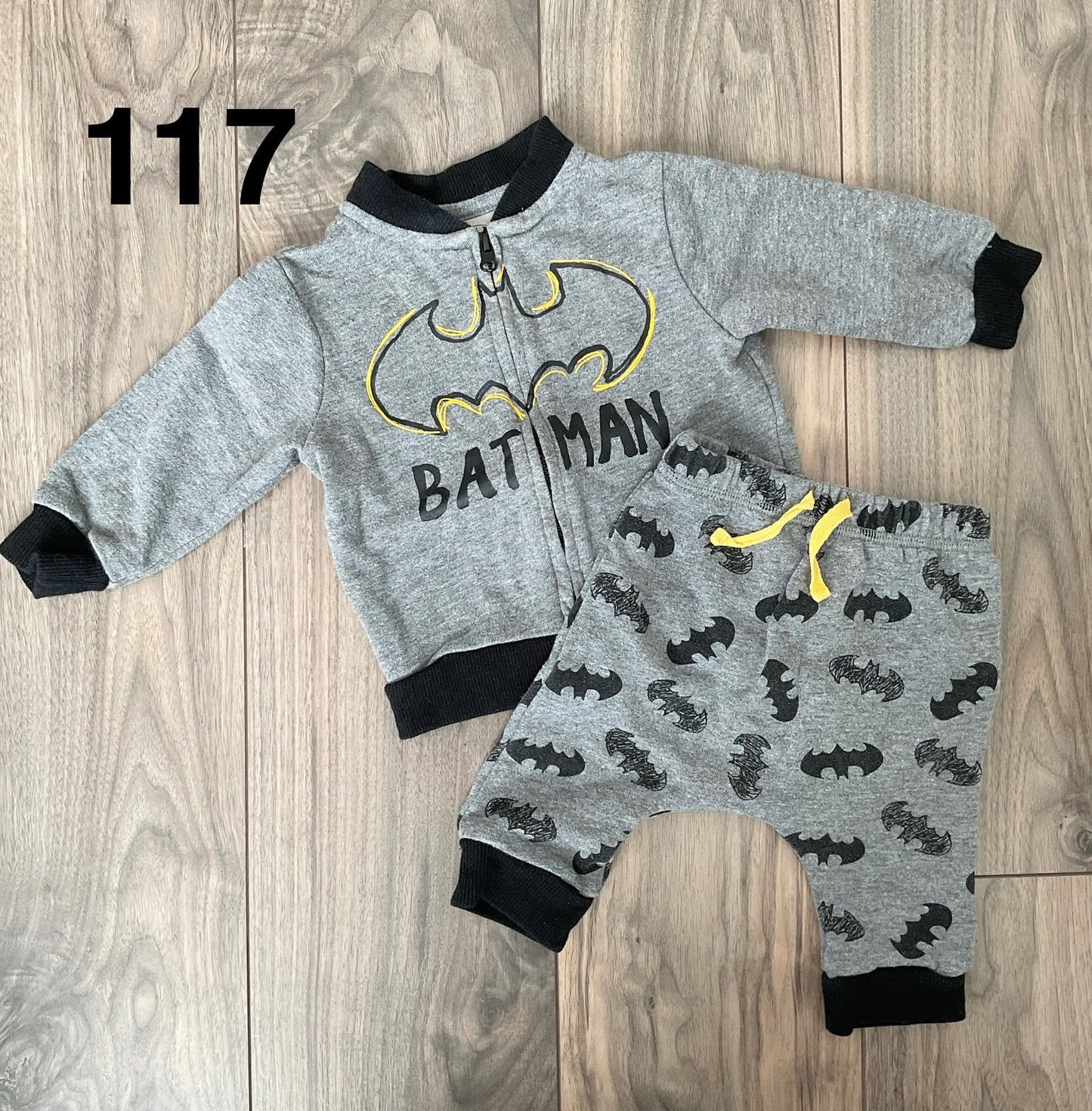 Batman Outfit 3-6 Months, Kids 6 Month (3-6M)