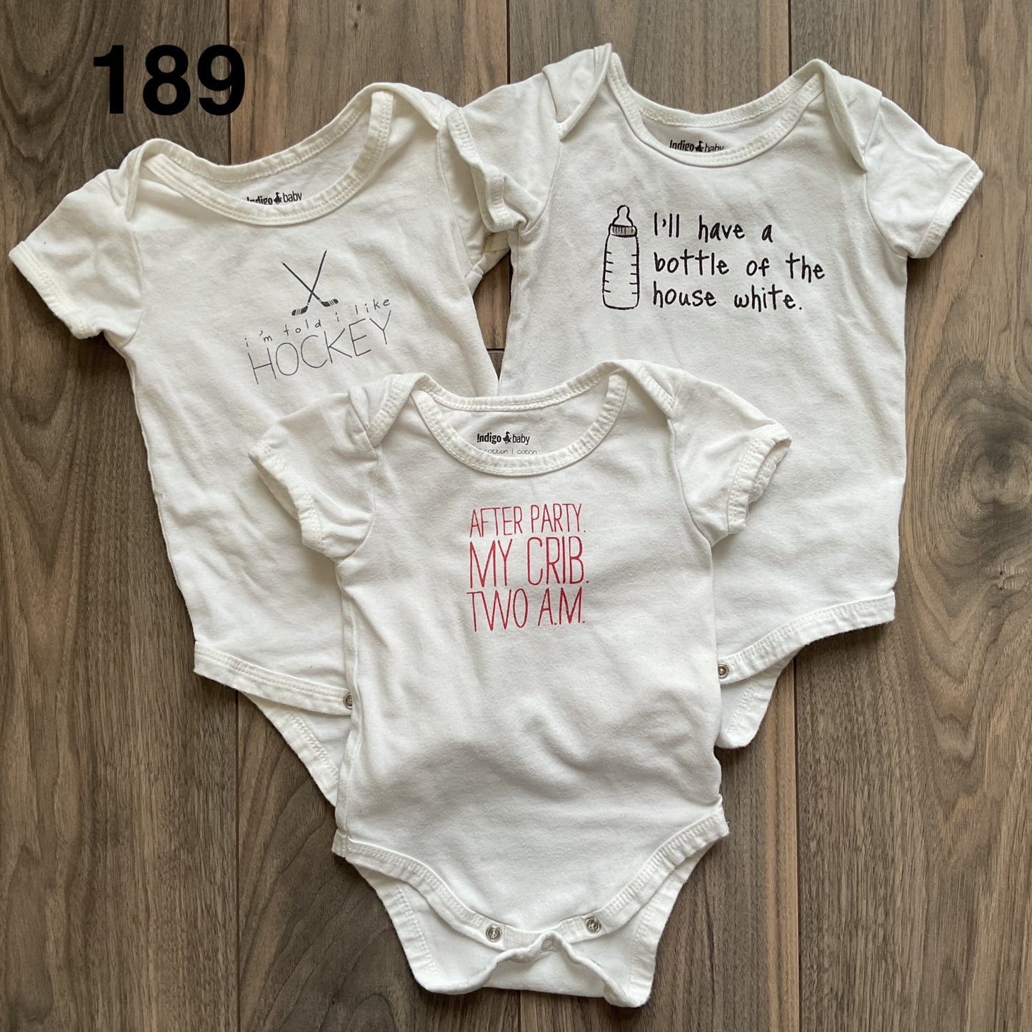 Indigo Baby Onesies 6-12 Months , Kids 9 Month (6-9M)