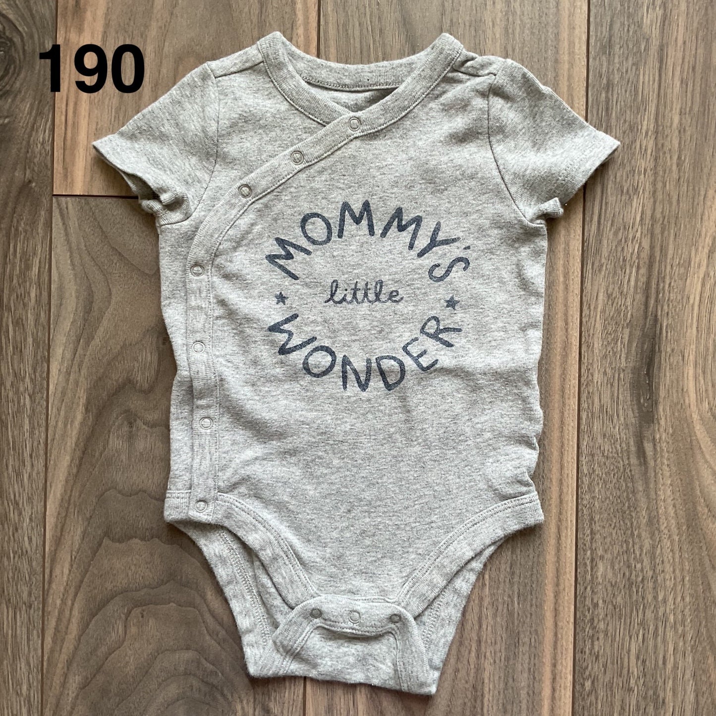 Grey Mommy’s Little Wonder Onesie 3-6 Months , Kids 6 Month (3-6M)