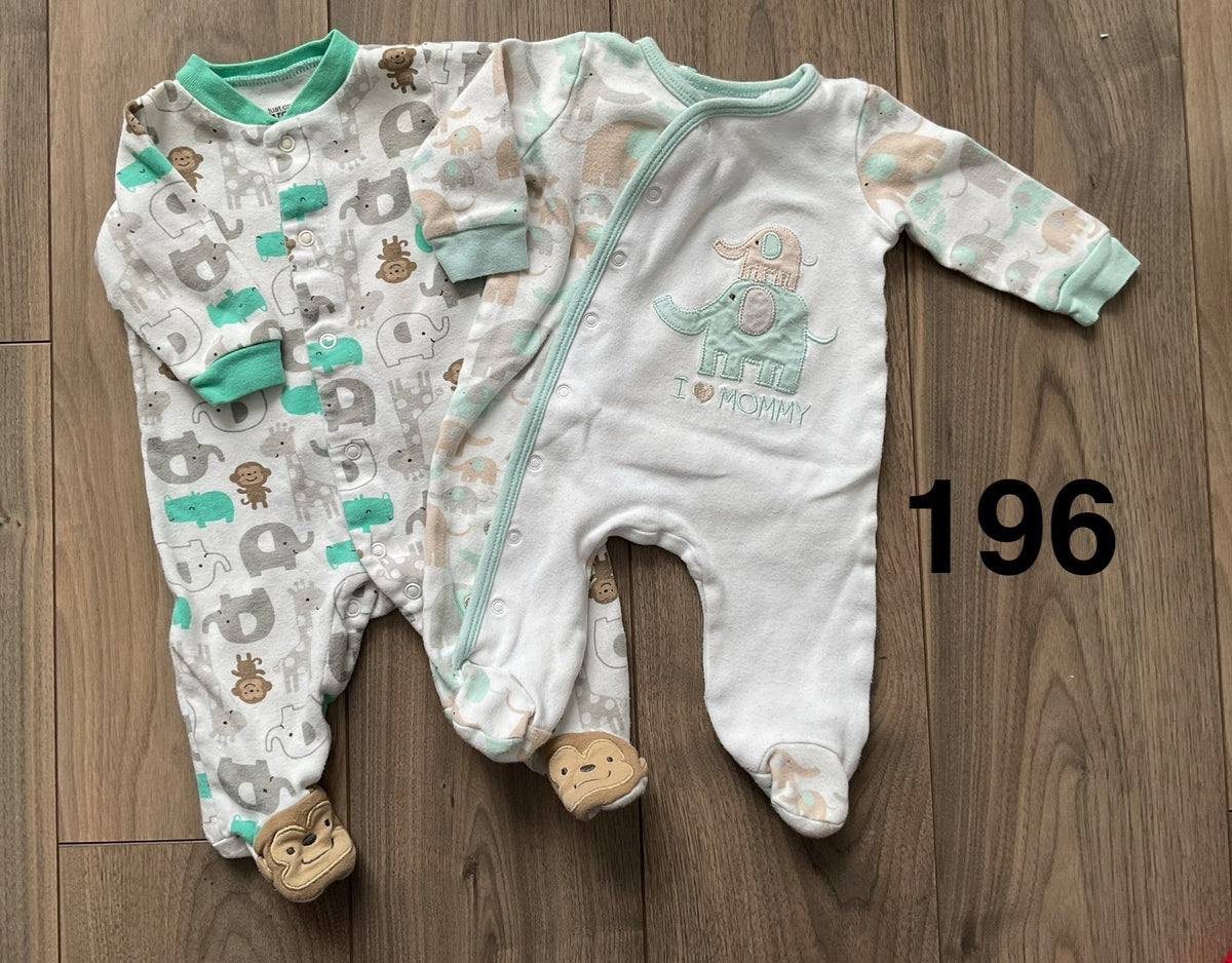 Elephant Sleepers 3 Months , Kids 3 Month (0-3M)