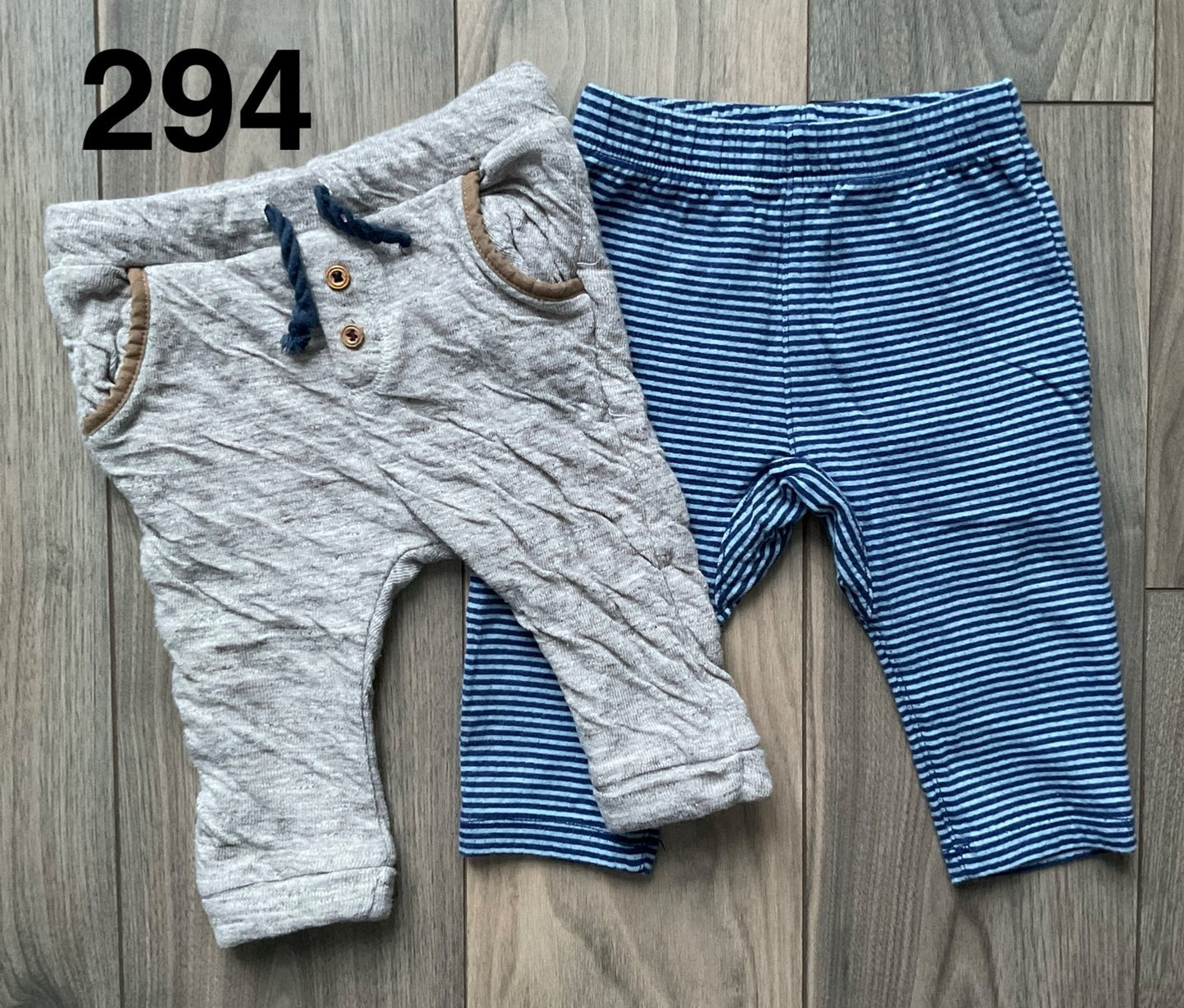 Baby Pants Beige Baby Zara, Blue Striped Tea 9-12 Months, Kids 12 Month (9-12M)