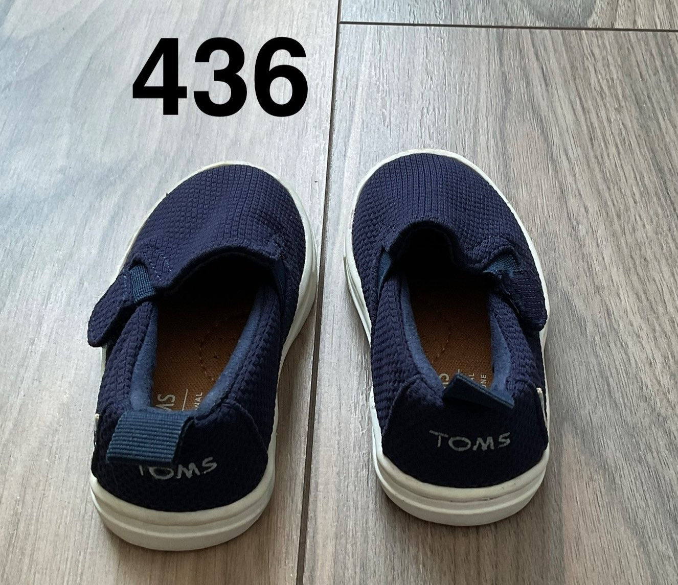Toms Navy Blue Loafers Size 4, Shoes 4 (Baby: 0-12 mth)