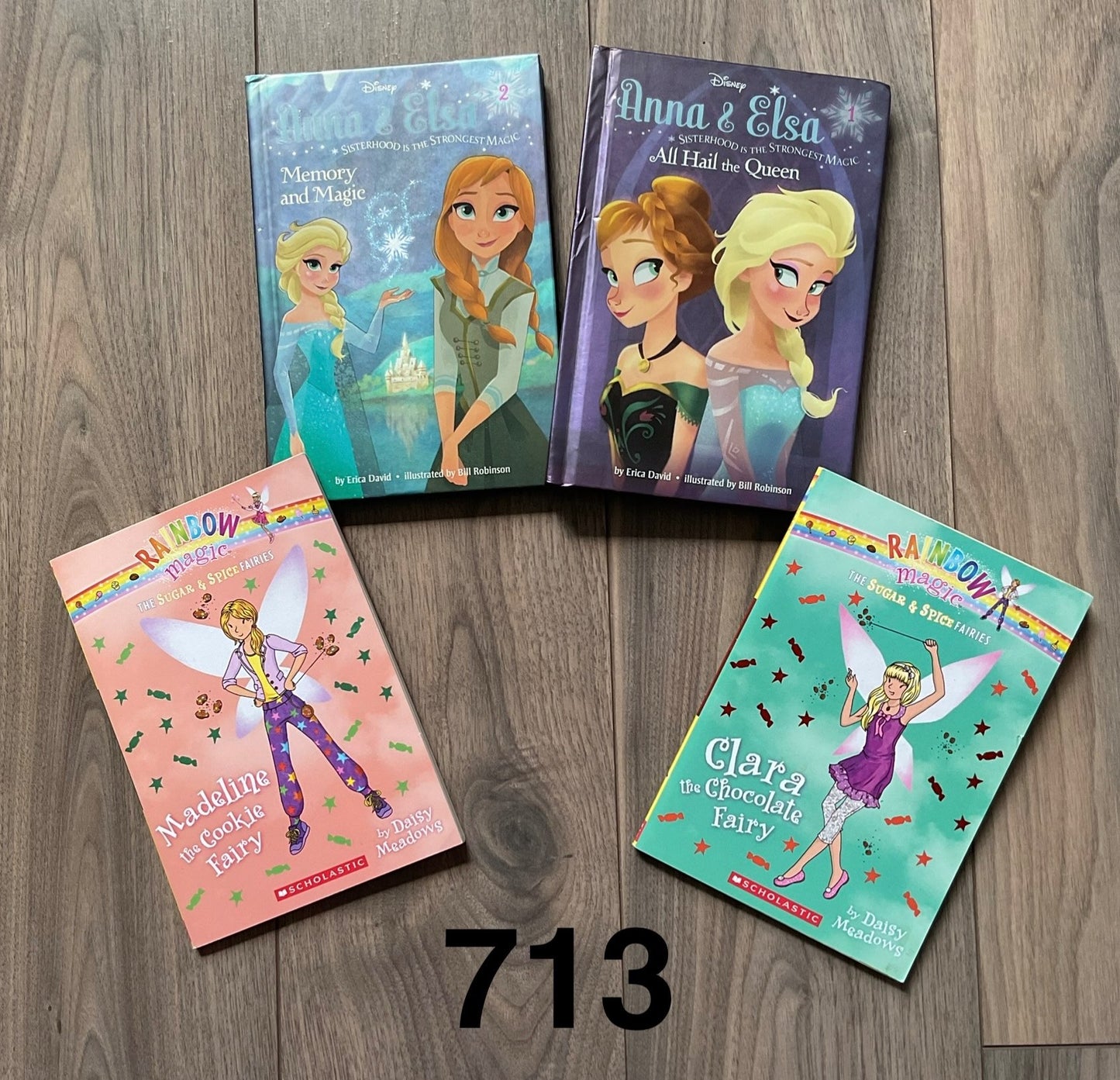 Girls Books - Rainbow Magic and Anna and Elsa 4pk