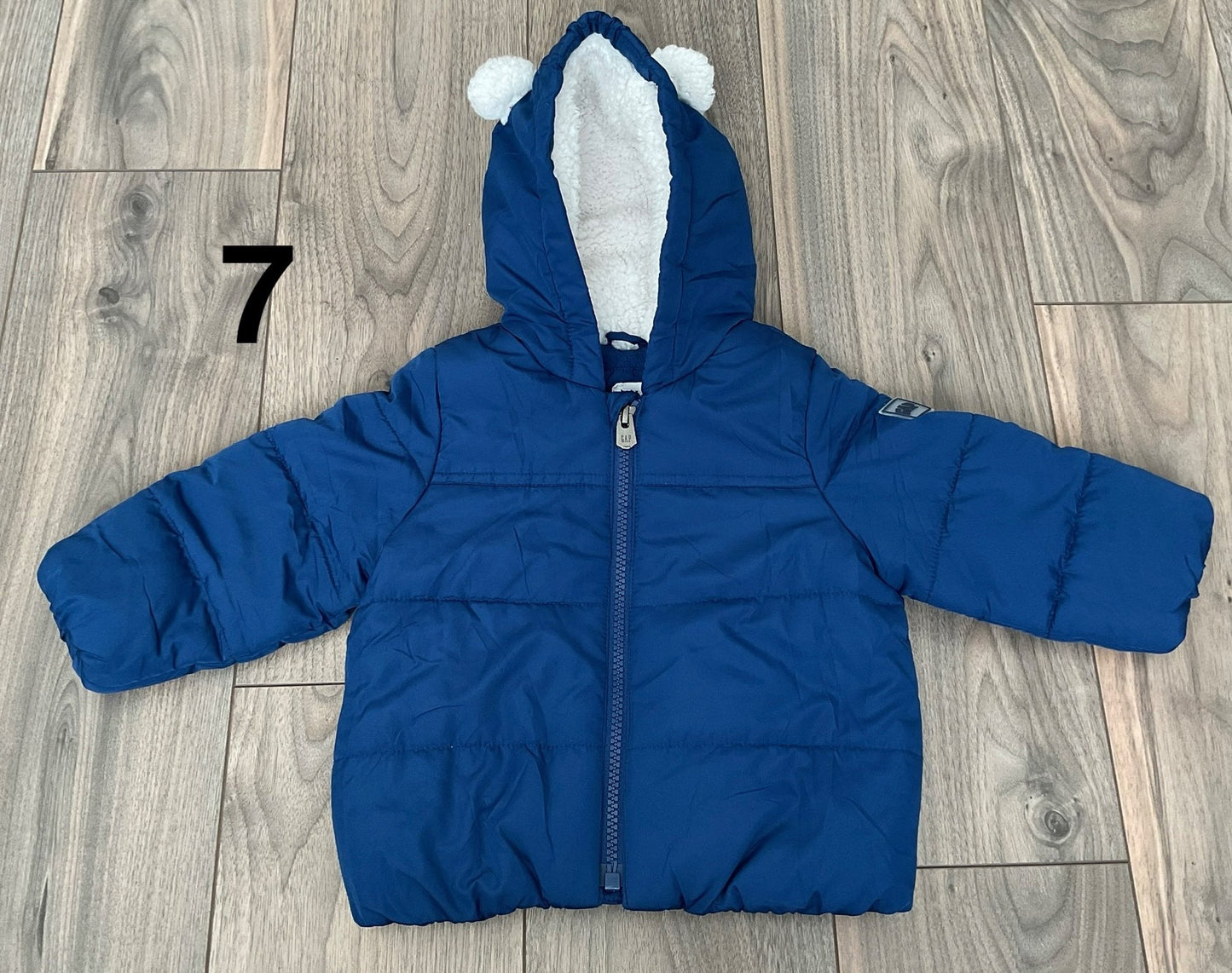 Winter Jacket Blue Baby Gap Puffer 6-12 Months, Kids 9 Month (6-9M)