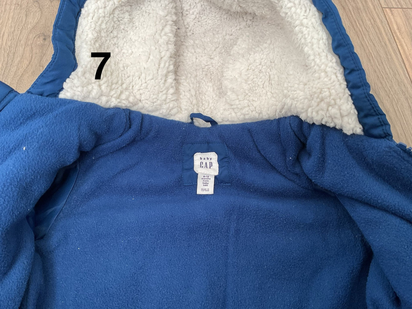 Winter Jacket Blue Baby Gap Puffer 6-12 Months, Kids 9 Month (6-9M)