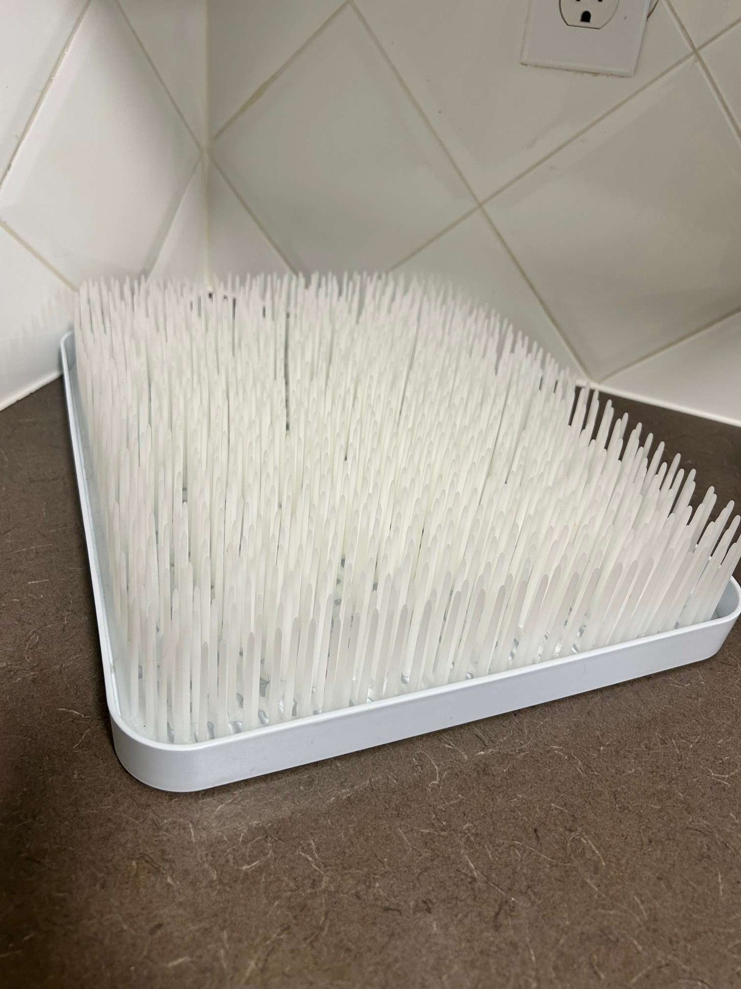 EUC Boon Drying Rack Lawn Countertop - White; Retails: $33.00