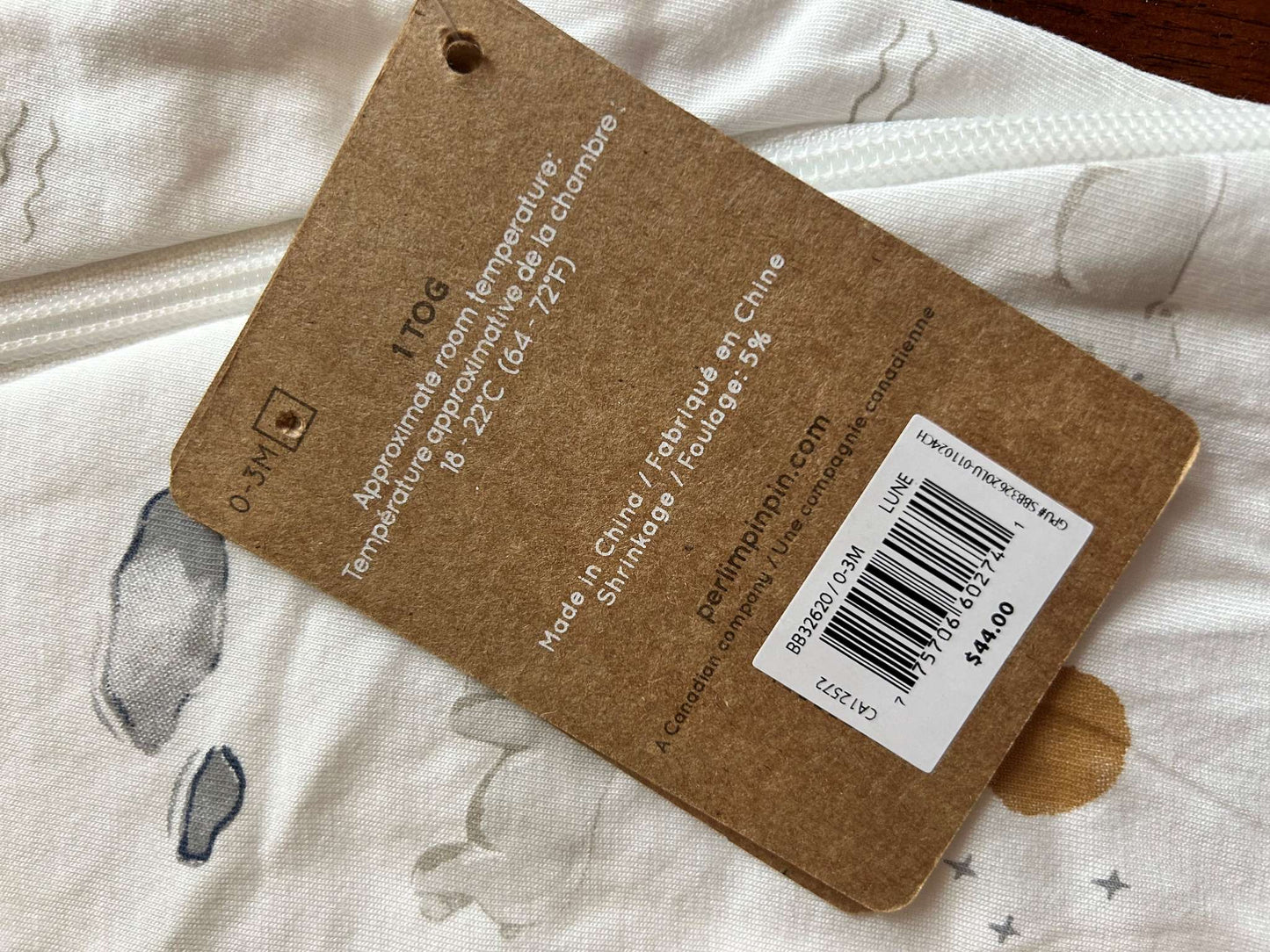BNWT Infant (0-3 Months) All-In-One Swaddle & Sleep Bag (1.0 TOG) ; Retails $44.00, 0-3 Months (Newborn)