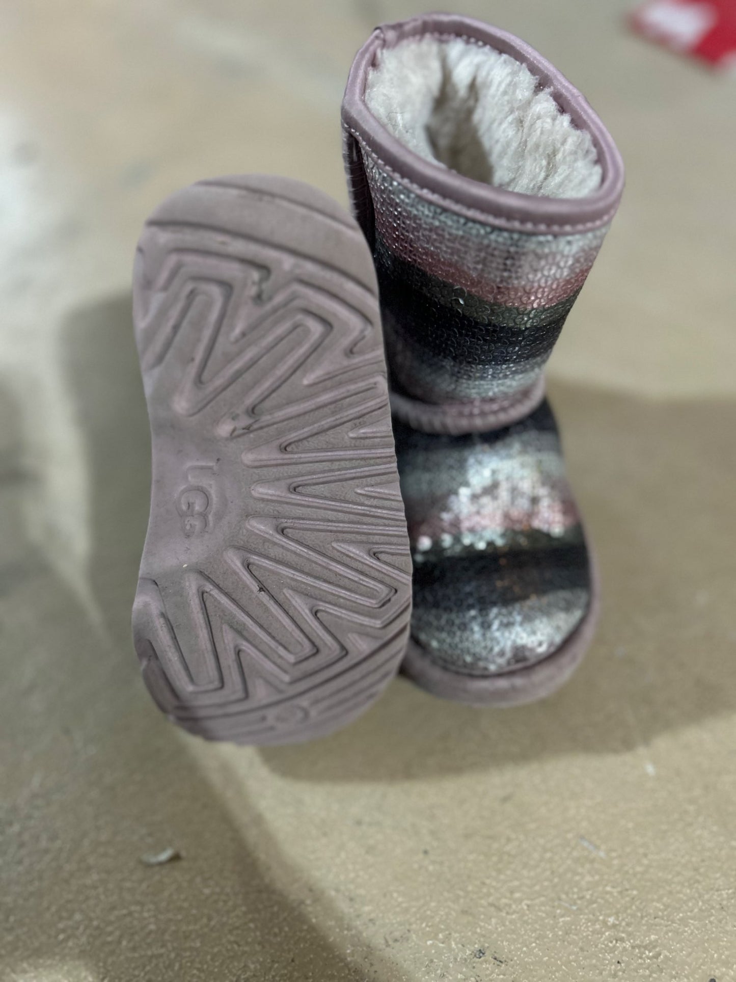 VGUC UGG Multi-Colour Sequin Boots (Toddler Size 7 - FITS 6-6.5); Retails: $140.00, Shoes 6 (Walkers:12-24 mth)