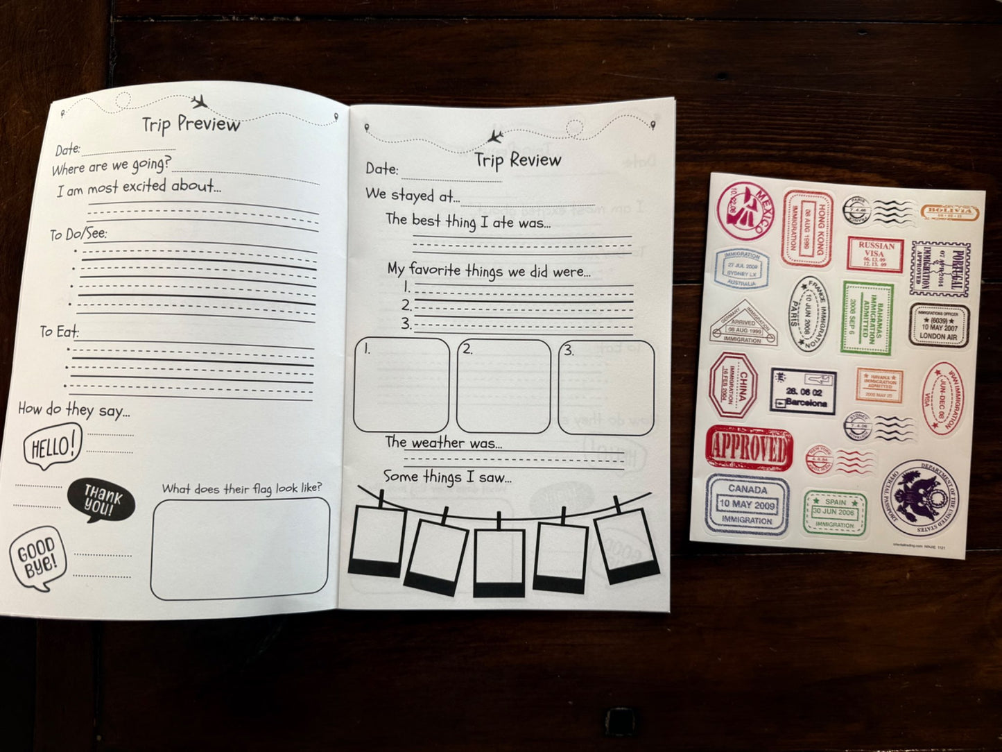 NEW Travel Journals + Watercolour Paint Activity